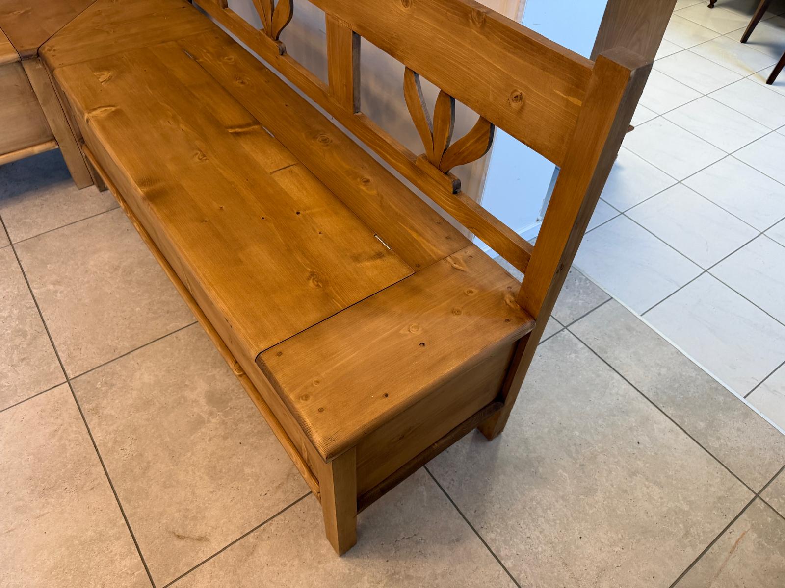 Bauernstube Eckbankgruppe Bauernstube mit Truhenfunktion Naturholz G2402