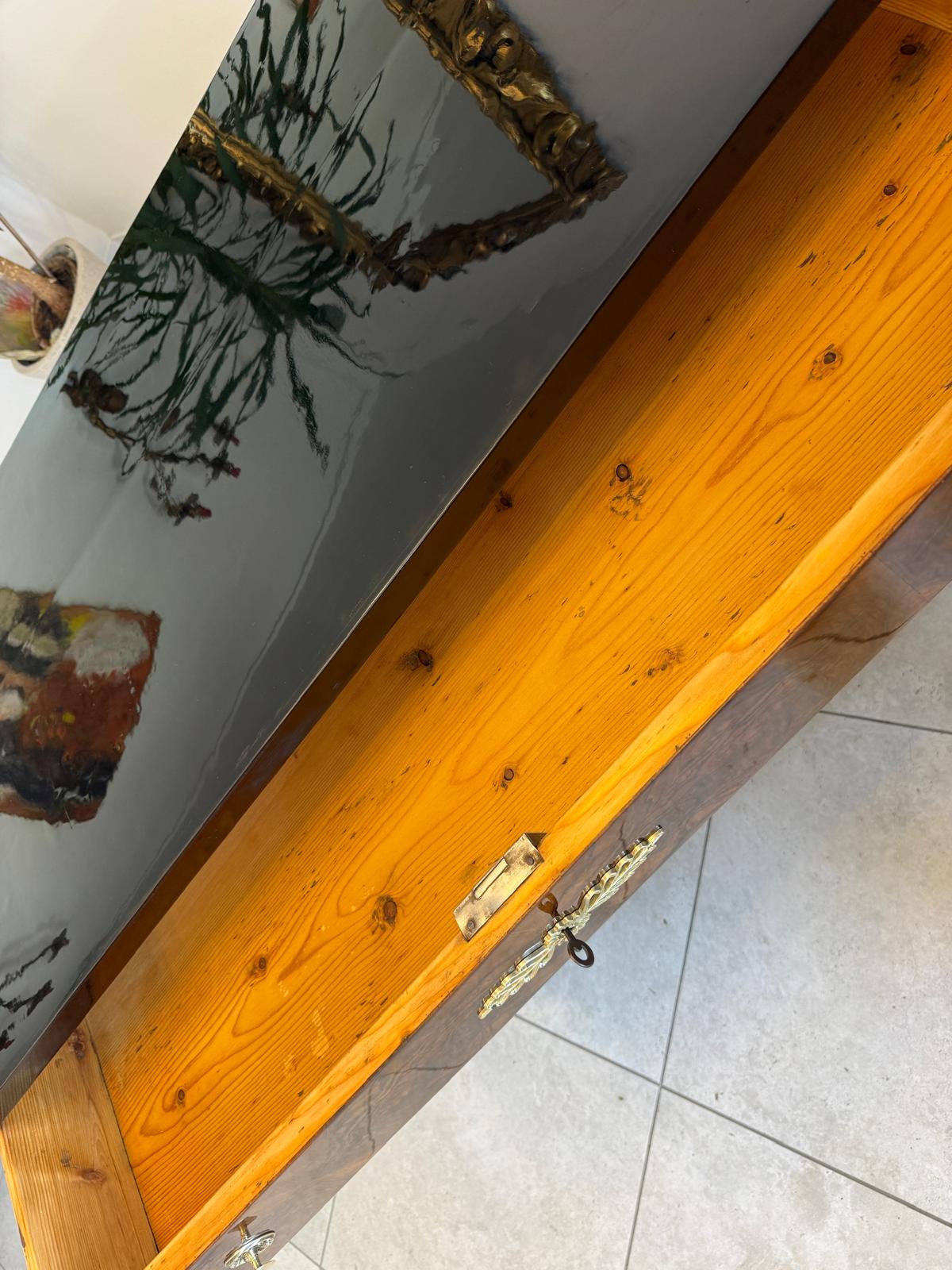 Restaurierte Biedermeier Kommode 3 Ladenkommode Nussholz Antiquität D1175