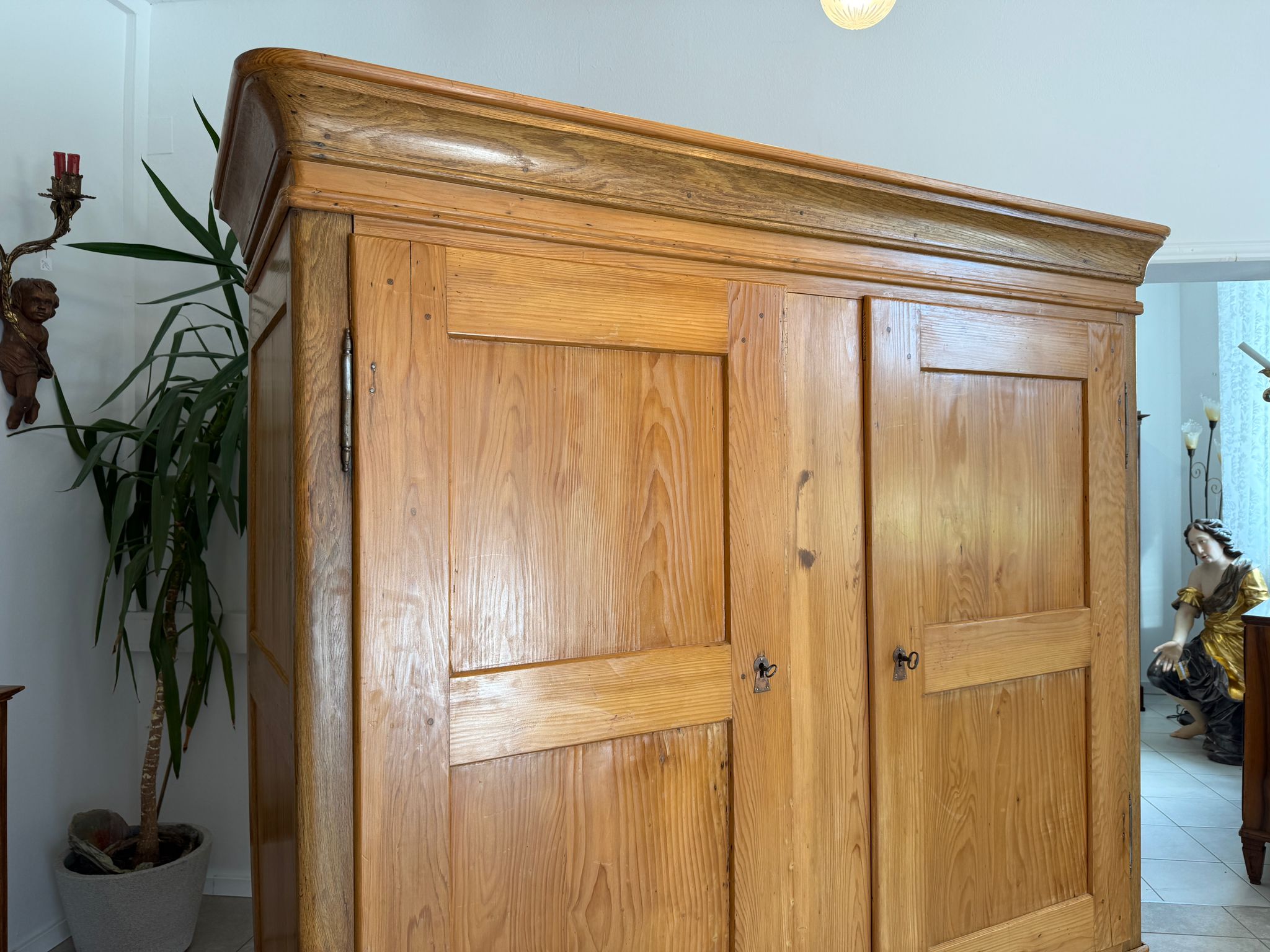 Originaler Bauernschrank Biedermeierschrank Hallenschrank Bauernkasten G2094