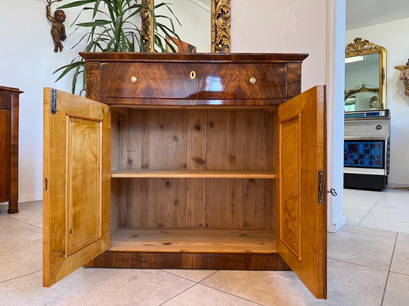 Biedermeier Trumeau Restauriert Antiquität Restauriert D2390