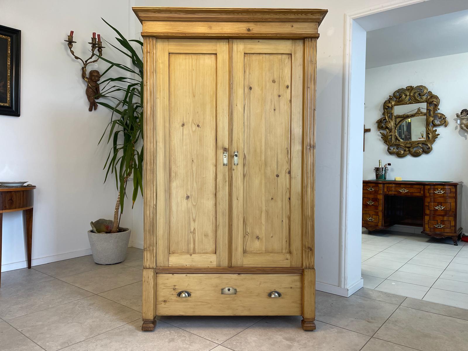 Sale Originaler Bauernschrank Naturholzschrank Jugendstilschrank G1088