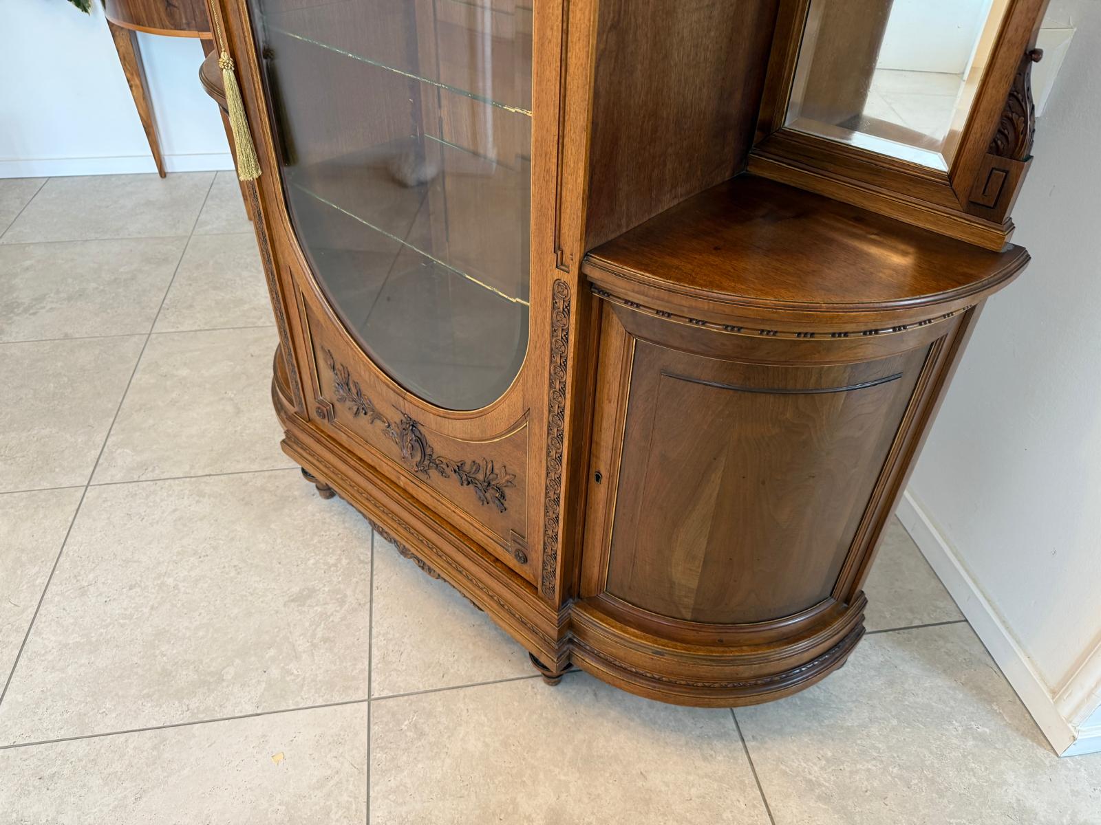 SALE Gründerzeit Vitrine Bücherschrank Sammlervitrine Antiquität G2254