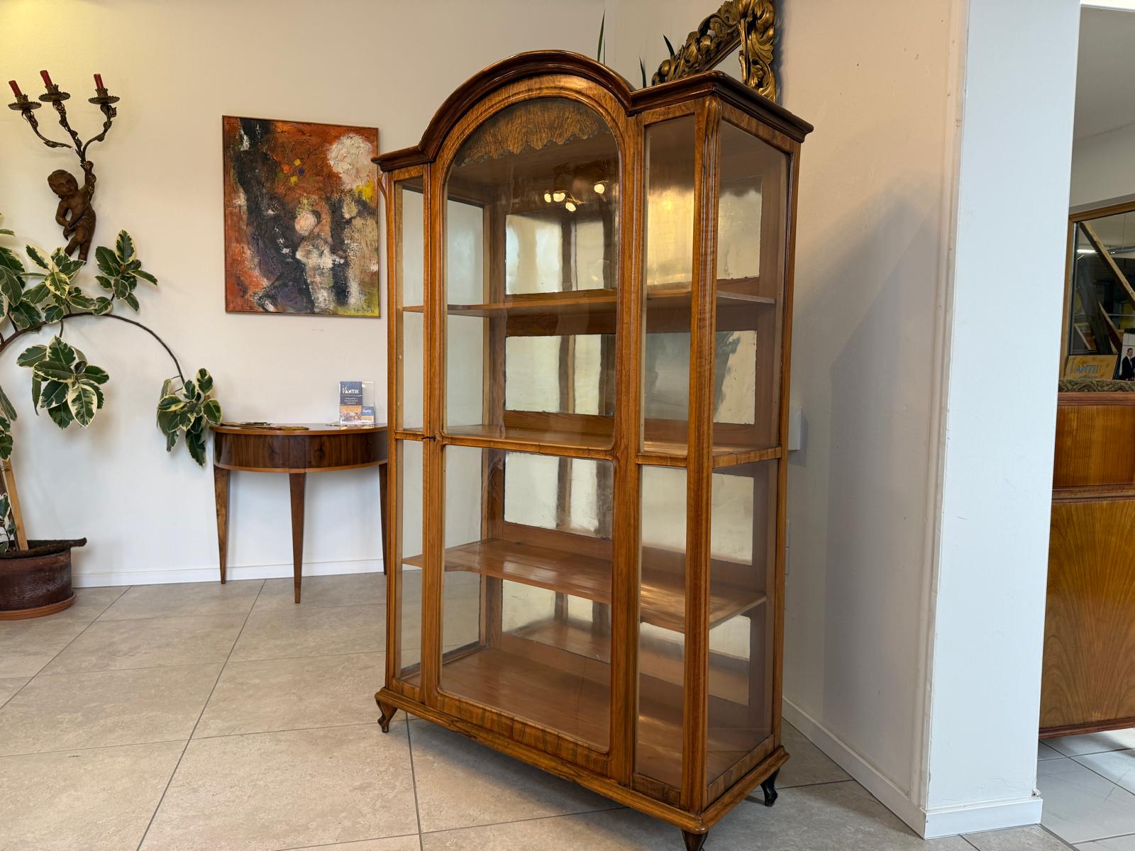 SALE Originale Spätbiedermeier Vitrine Bücherschrank Sammlervitrine Antiquität G2252