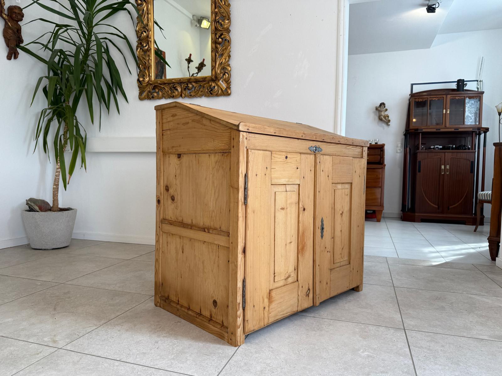 Original Naturholz Schreibtisch Schreibpult Naturholz Naturholz G1798