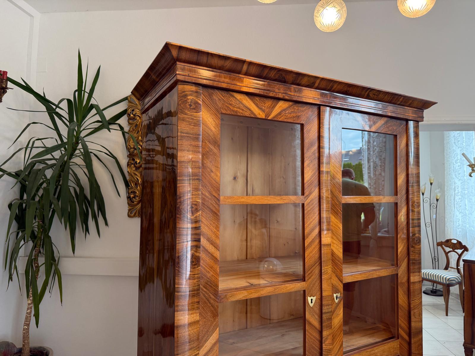 SALE Biedermeier Vitrine Bücherschrank Sammlervitrine Sammlerschrank Antiquität G1817