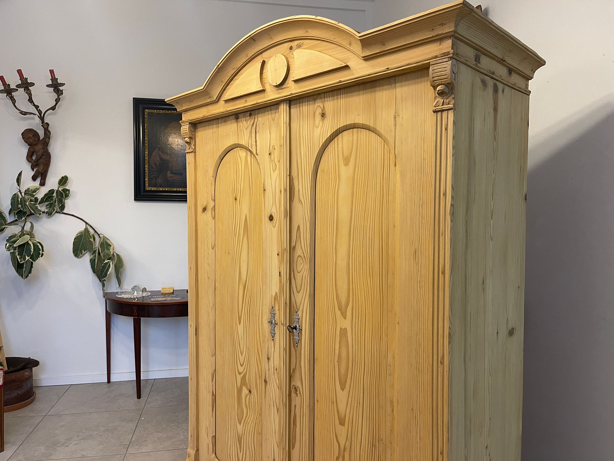 cea11201-31f6-4af6-a8c0-6665a0c81d39 Steirischer Bauernschrank Gründerzeit Antik Naturholz Restauriert A5115