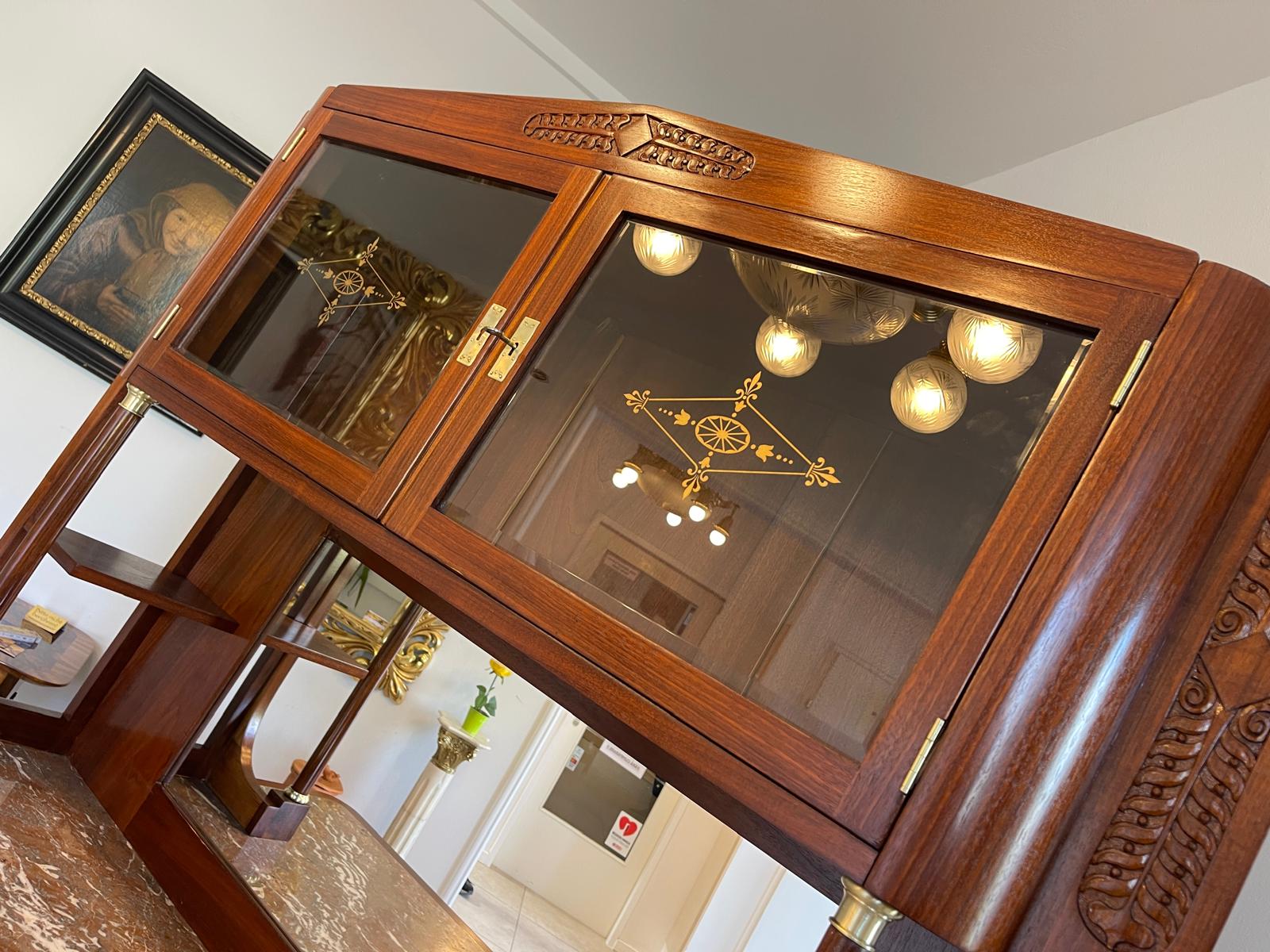 SALE Restauriertes Jugendstil Aufsatzbuffet Etagere Bücherschrank Traum Antiquität G1639