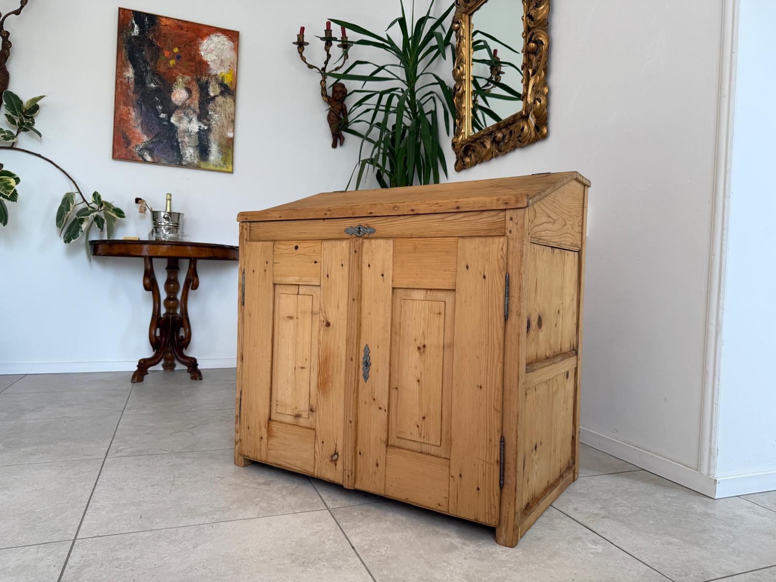 Original Naturholz Schreibtisch Schreibpult Naturholz Naturholz G1798
