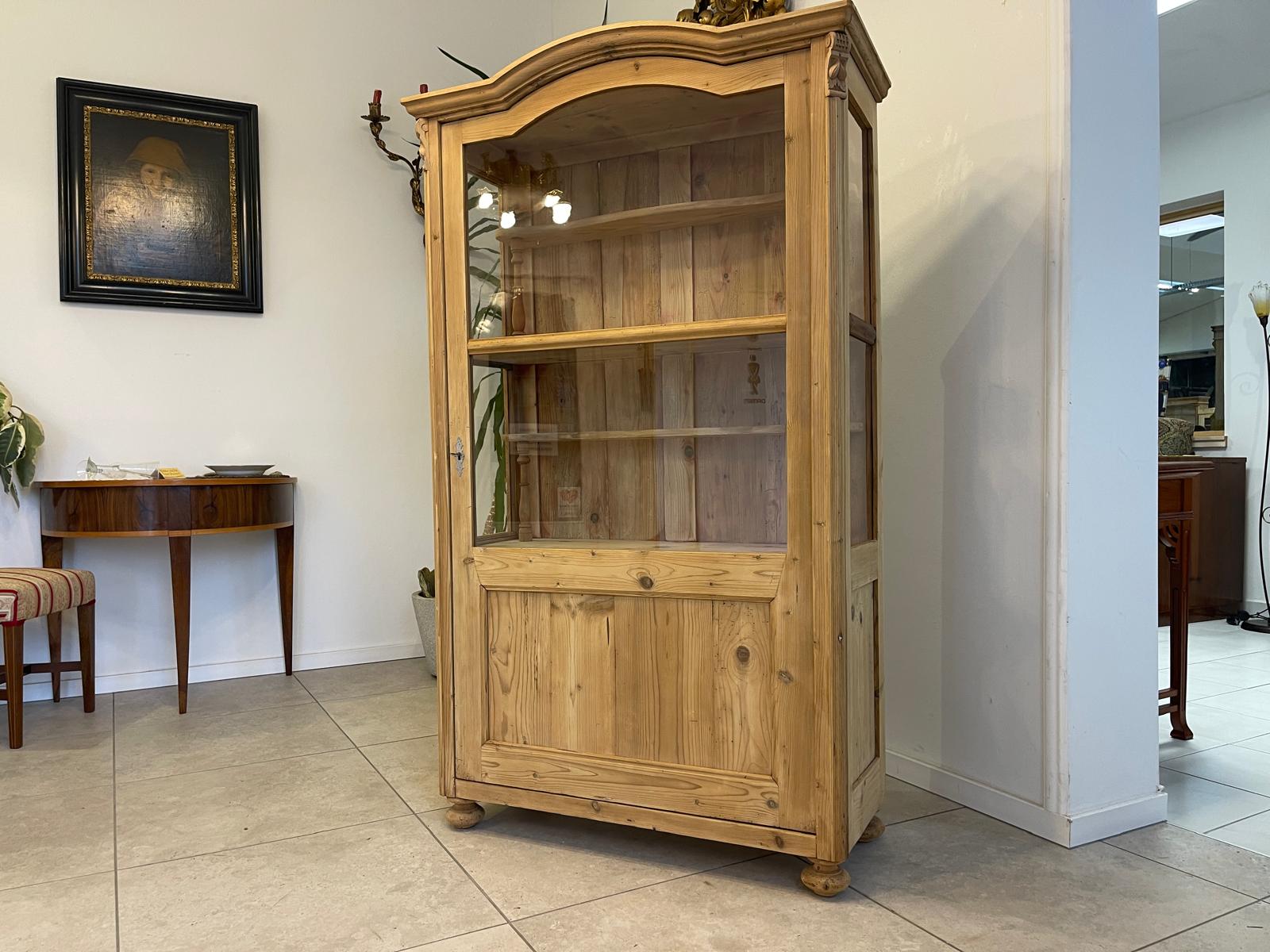 Originale Gründerzeit Bauernvitrine Bauernschrank Bauernvitrine G1059