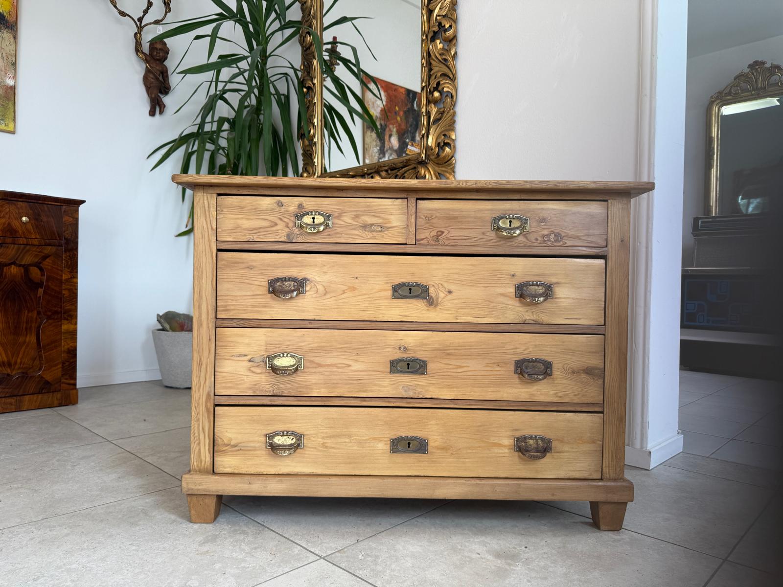 Jugendstil  Kommode 4 Ladenkommode Antik Original D2410