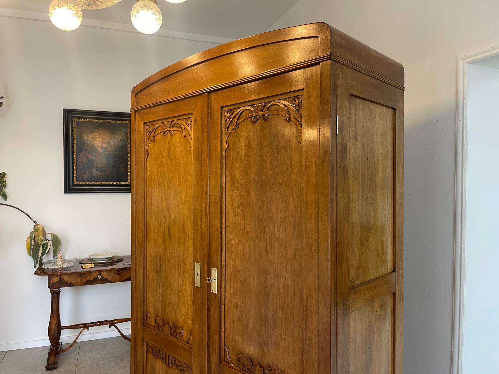 Jugendstil Schrank Kleiderkasten Jugendstil Bücherschrank G1515