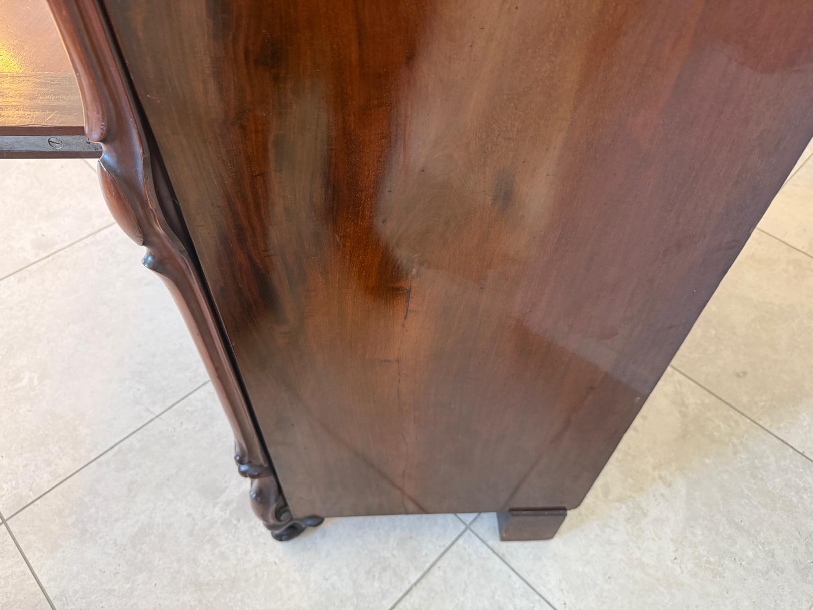 Sale Restaurierter Biedermeier Sekretär Schreibpult Nussholz D2905