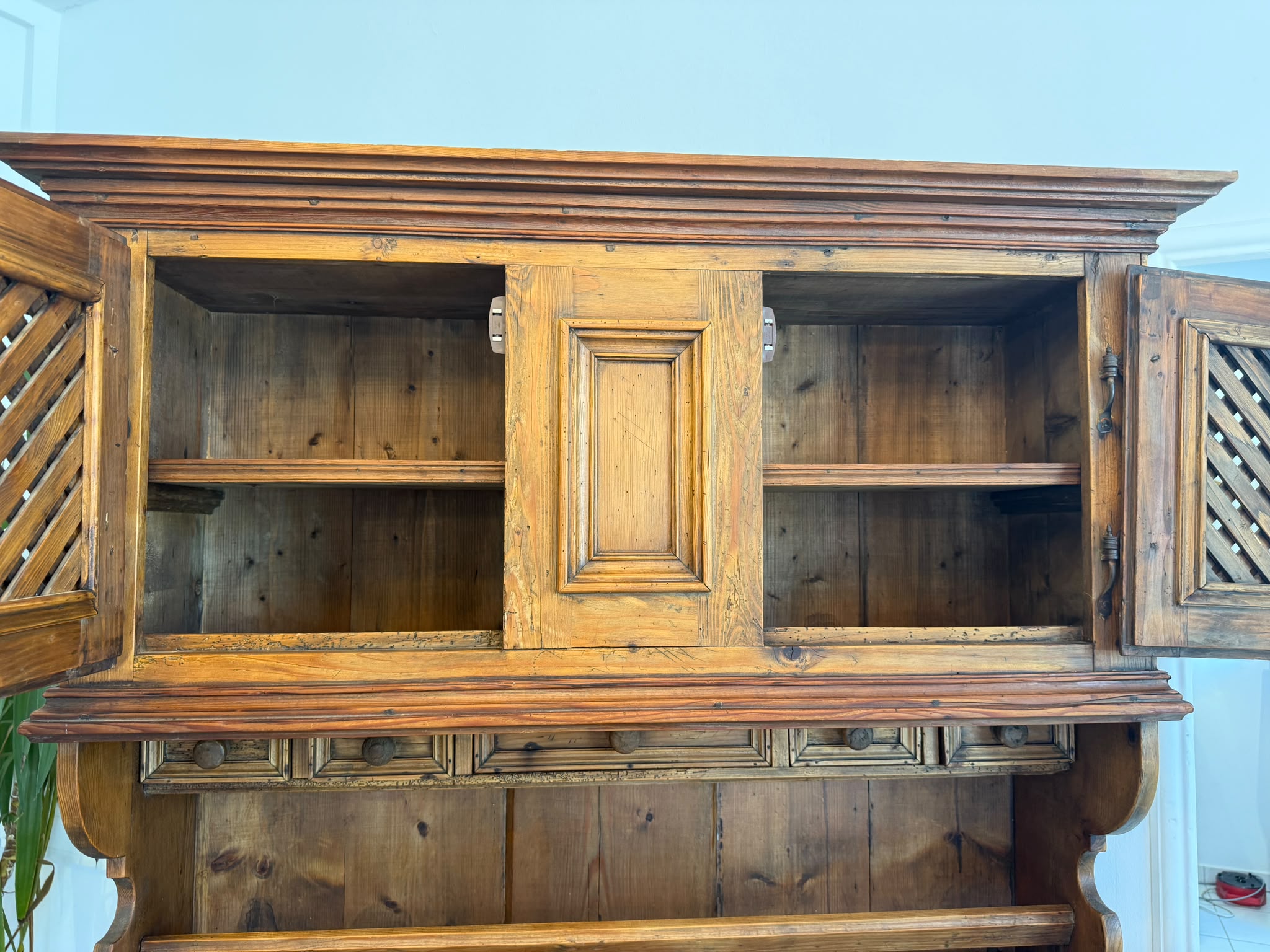 Biedermeier Bauernkredenz Küchenschrank Küchenkredenz Original D2618