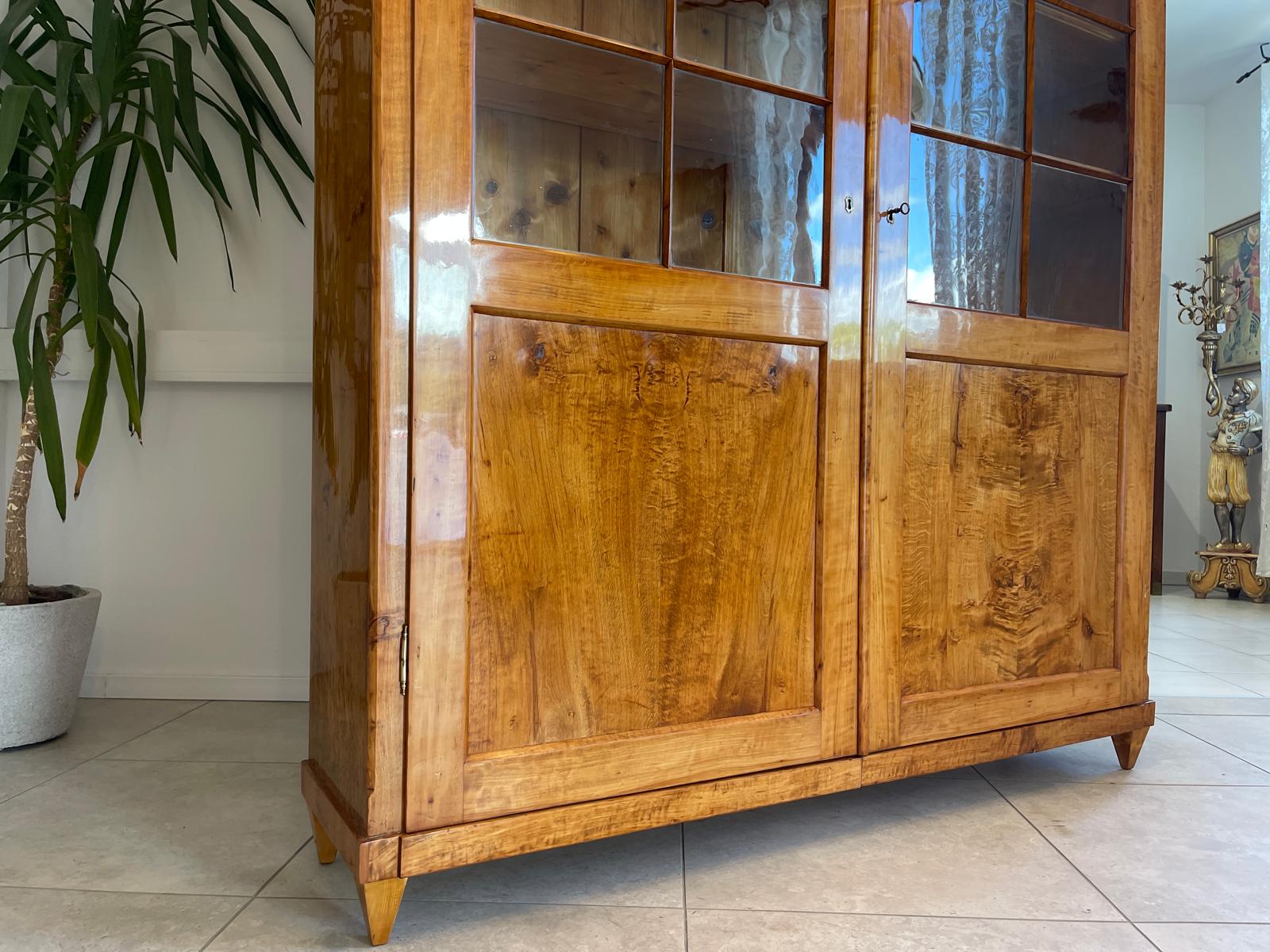Antike Restaurierte Biedermeier Bücherschrank Vitrine Traumxemeplar Antiquität  G1641