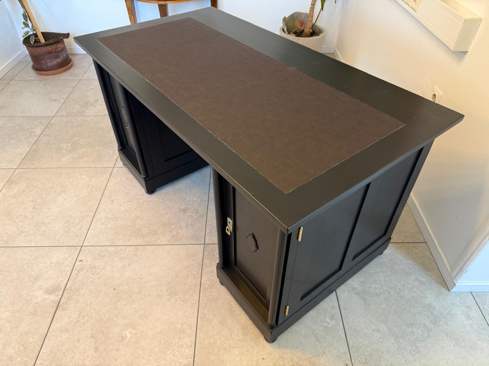 Restaurierter Jugendstil Schreibtisch Sekretär Freisteher Originalstück G2274