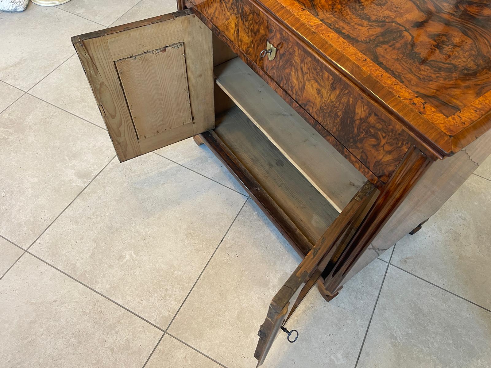 Altrestauriertes Biedermeier Trumeau Anrichte Kommode Antiquität A5146