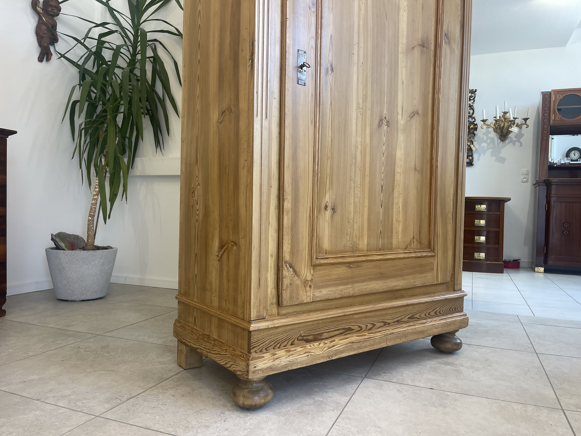 IMG_1891 1 türiger Biedermeier Bauernschrank Naturholzschrank A4568