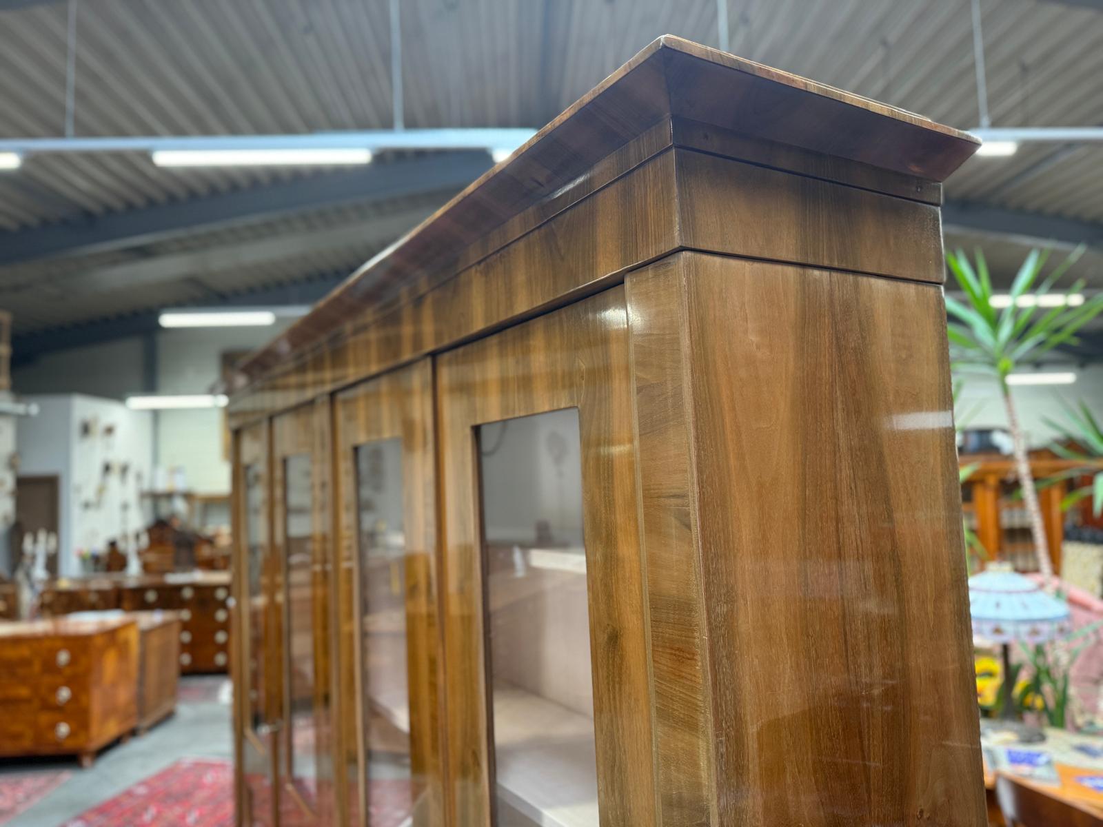 SALE Restaurierte Biedermeier Vitrine Bücherschrank Bibliotheksschrank ANTIQUITÄT D1225
