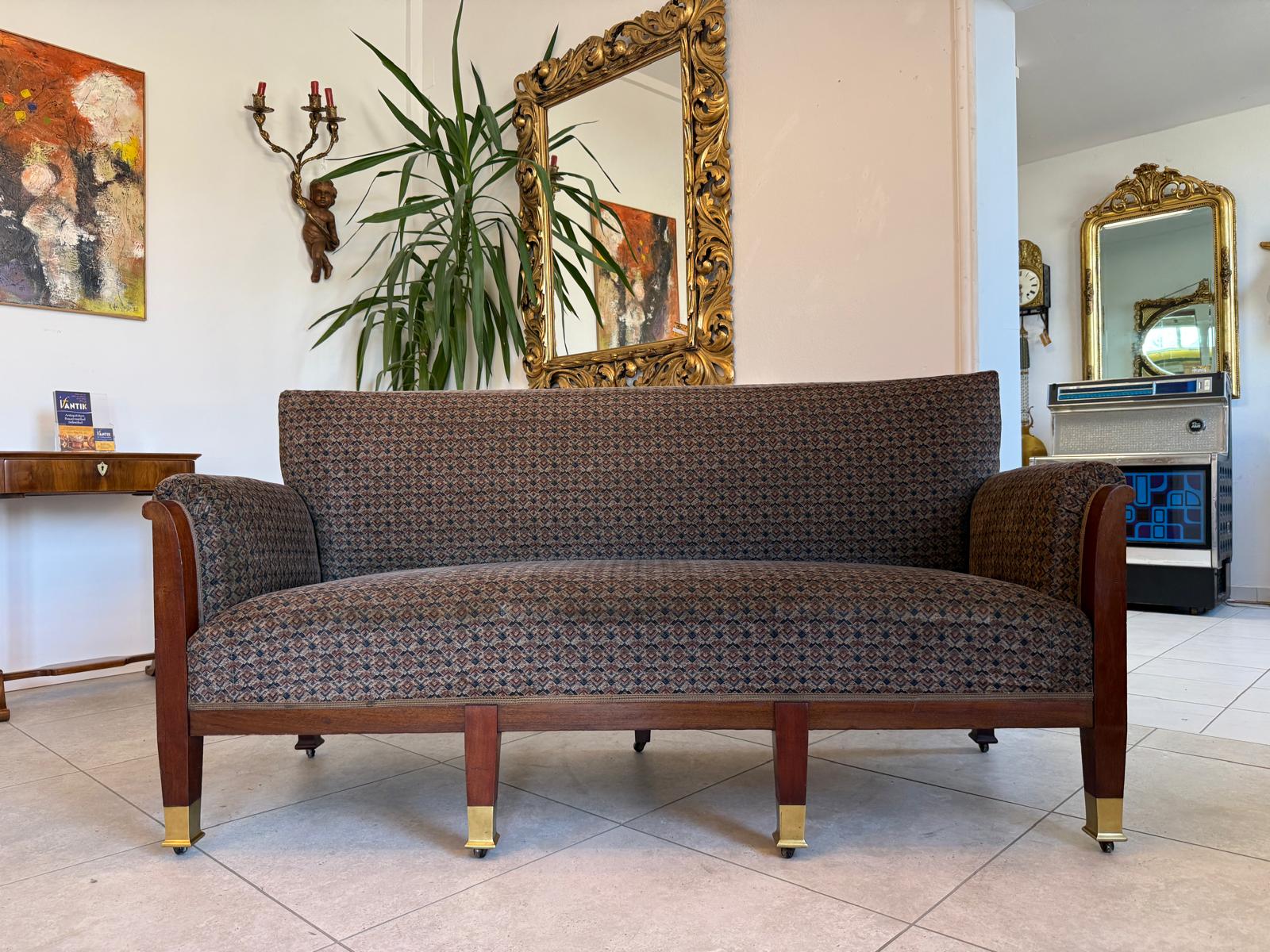 (SALE) Jugendstil  Sofa Original Diwan Couch Couch D1231
