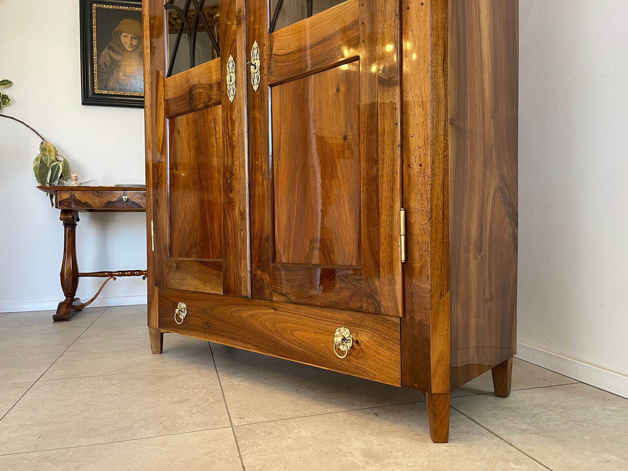 SALE Restaurierte Biedermeier Vitrine Bücherschrank Glasschrank TRAUM ANTIQUITÄT G1375