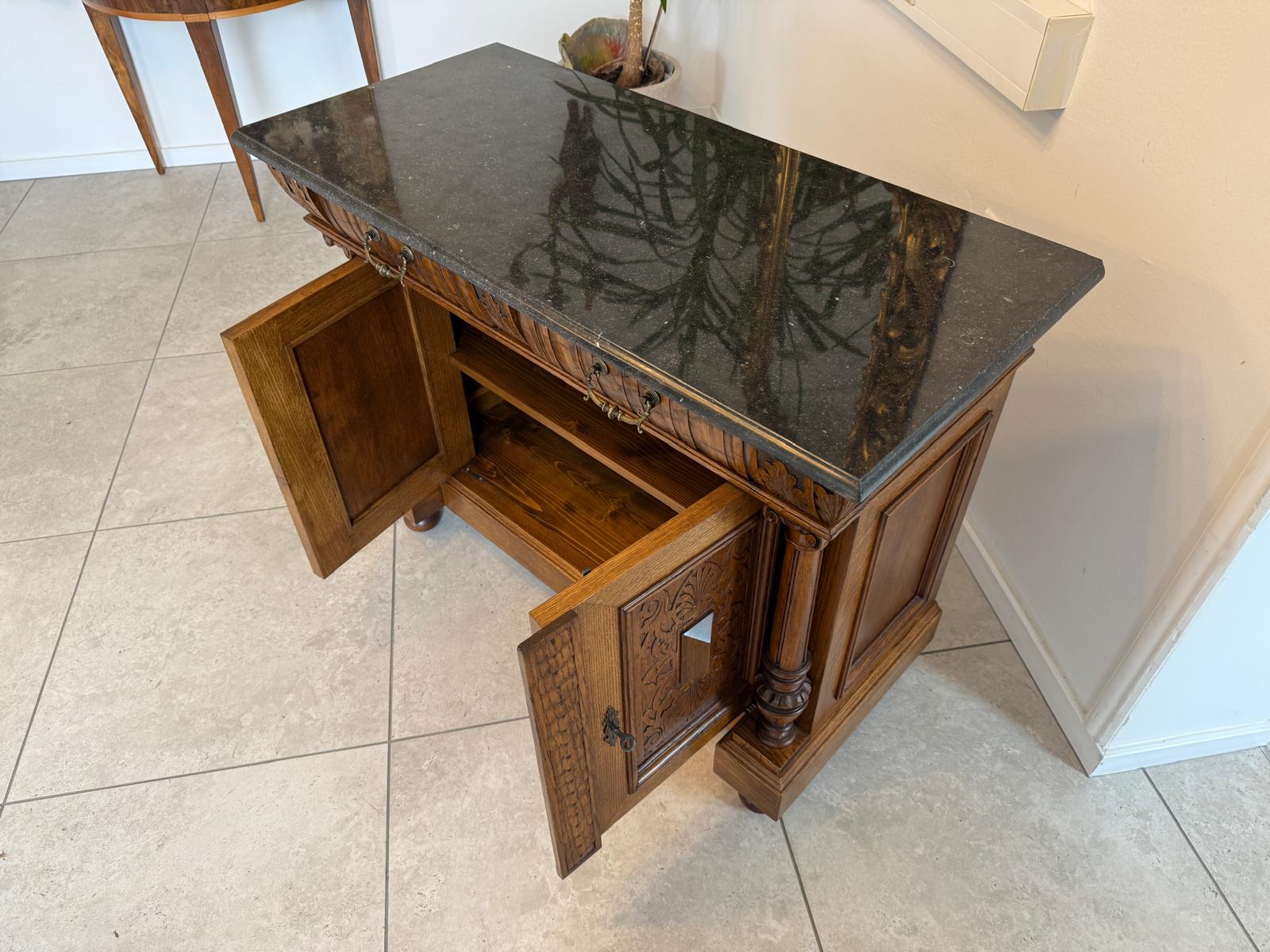 Sale Gründerzeit Anrichte Säulen Kommode Original Waschtisch G2248