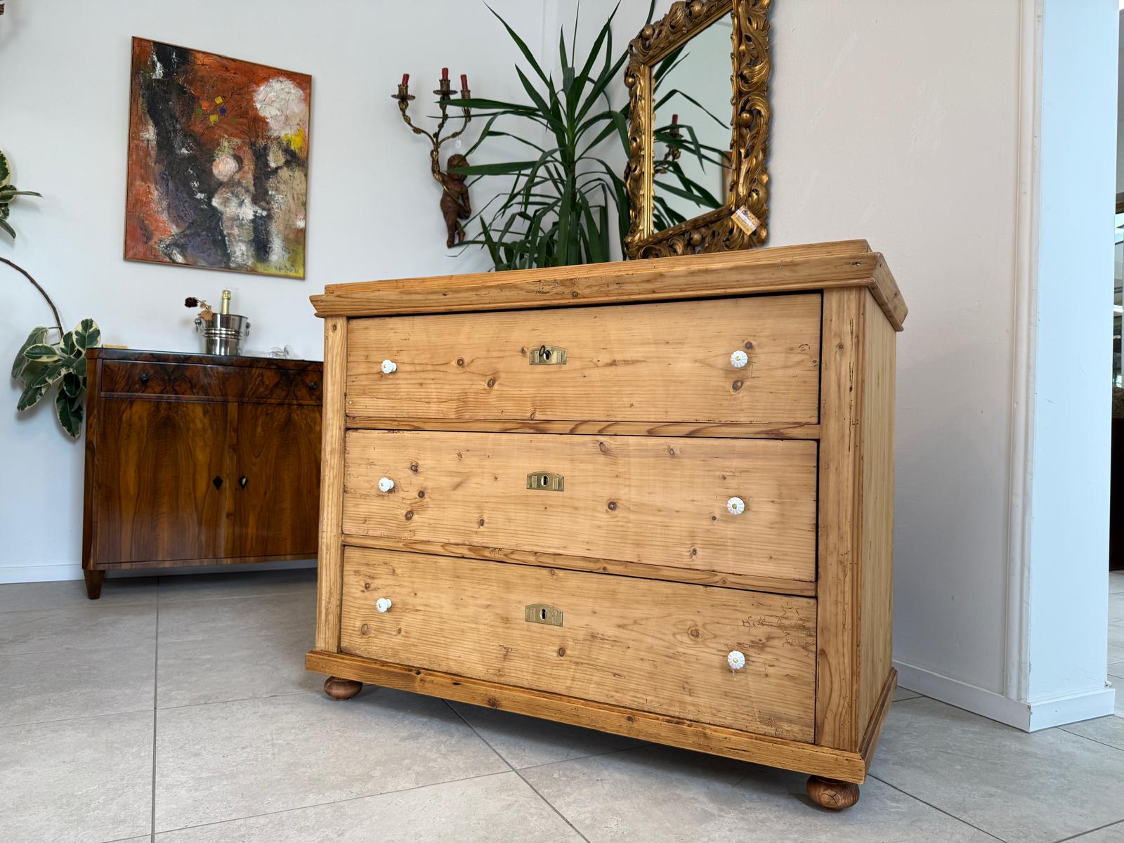 Restaurierte Biedermeier Kommode 3 Ladenkommode Antik ifantik G2033