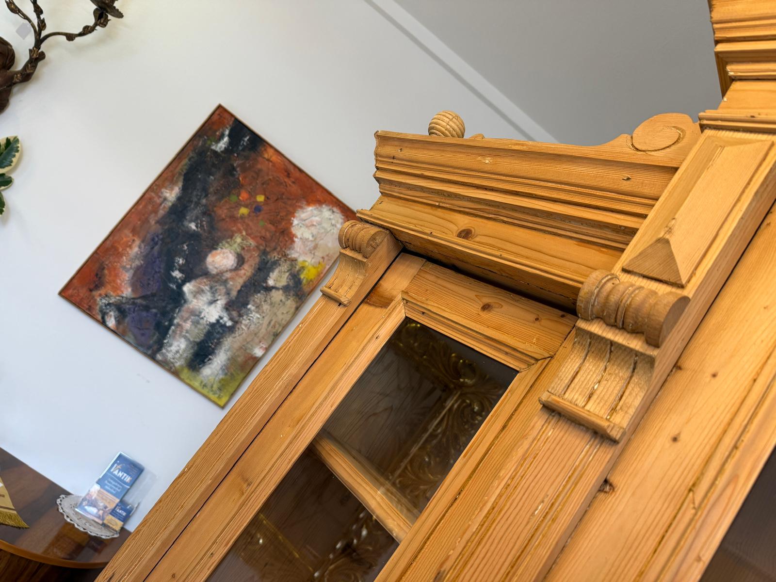 Gründerzeit Naturholschrank Küchenbuffet Küchenschrank Küchenkredenz D1032