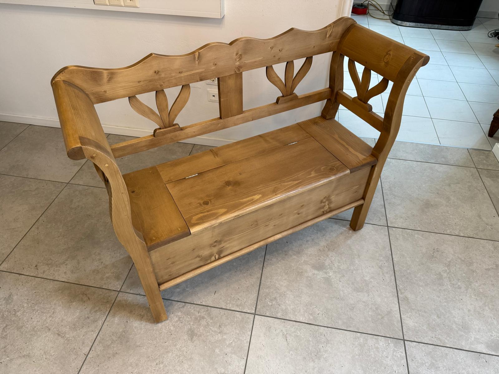 Truhenbank Küchenbank Bauernmöbel Bauernmöbel Antik D1085