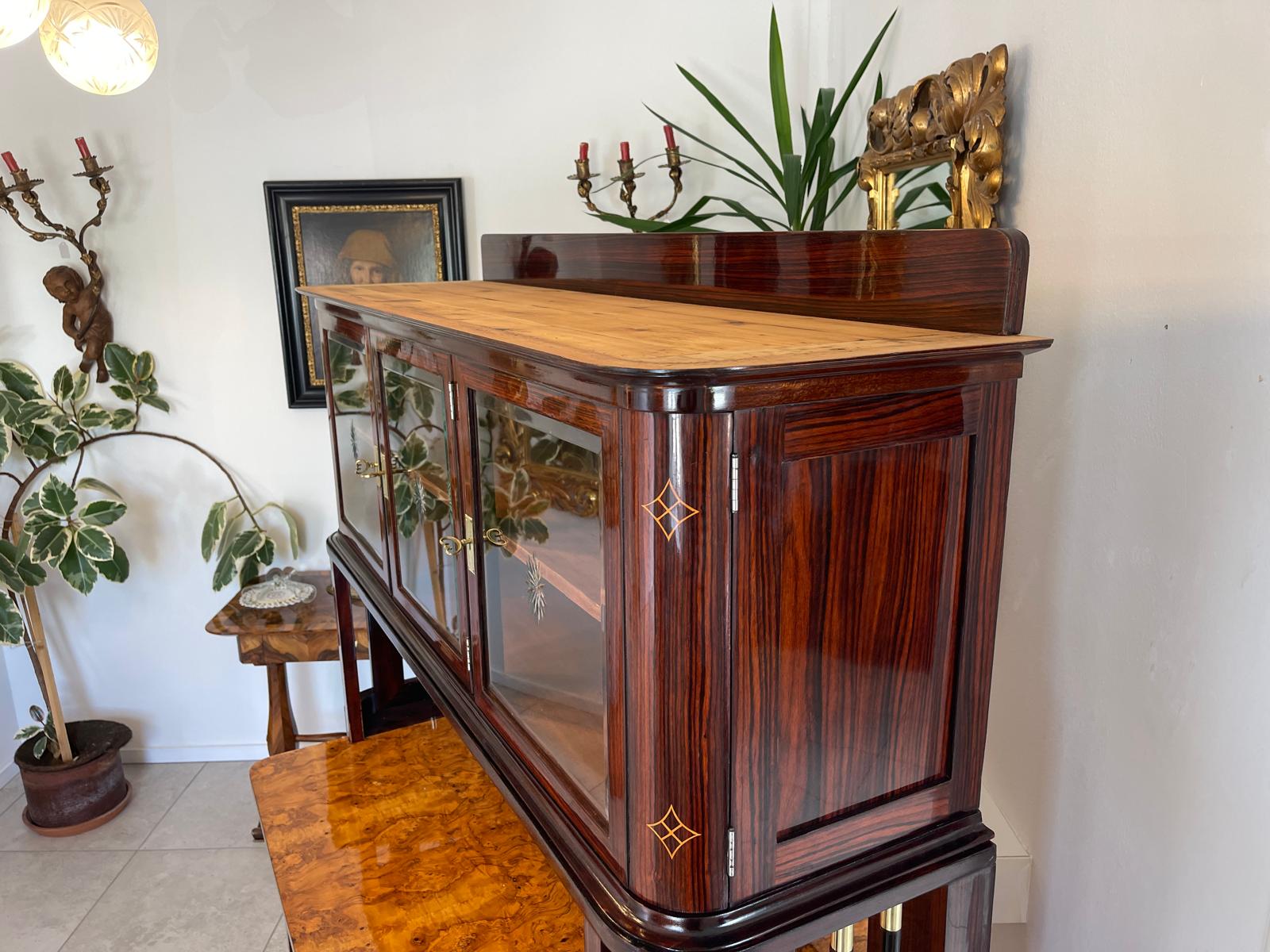 SALE Restauriertes Jugendstil Kredenz Etagere  Bücherschrank Traum Antiquität G1444