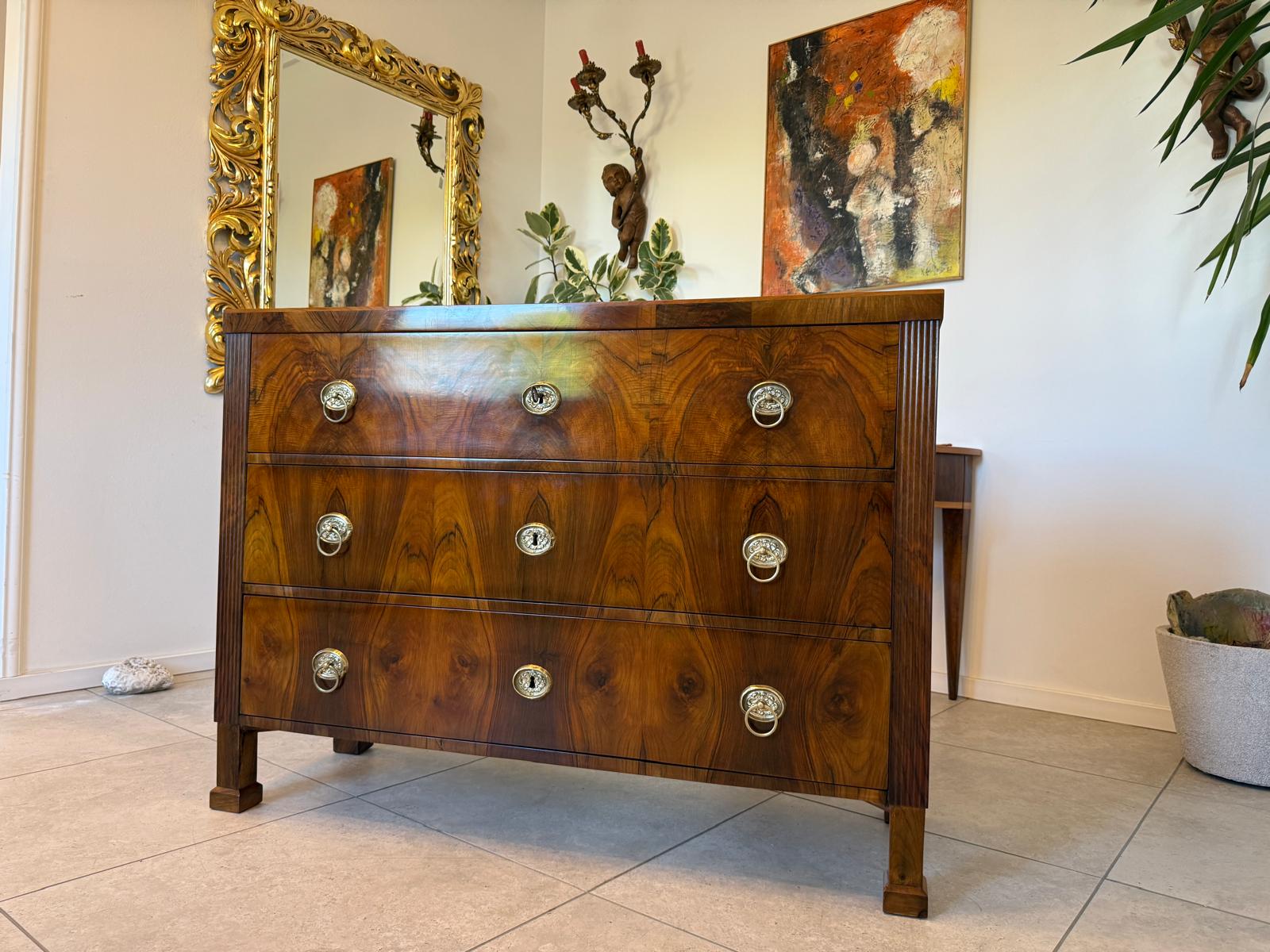 Sale Restaurierte Biedermeier Kommode Nussholz Antiquität 1840 G2161