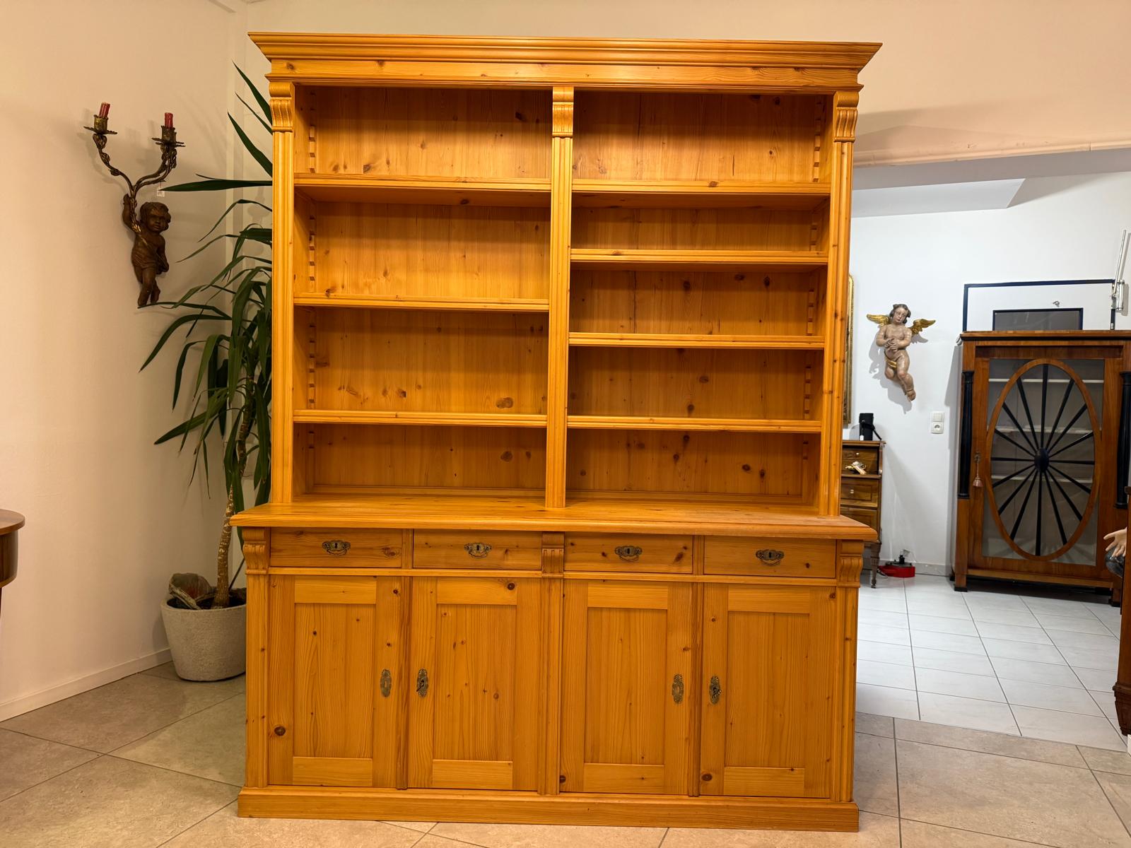 Grosses Bücherregal Stellage Bücherschrank Bauernkasten Bücherwand G2408