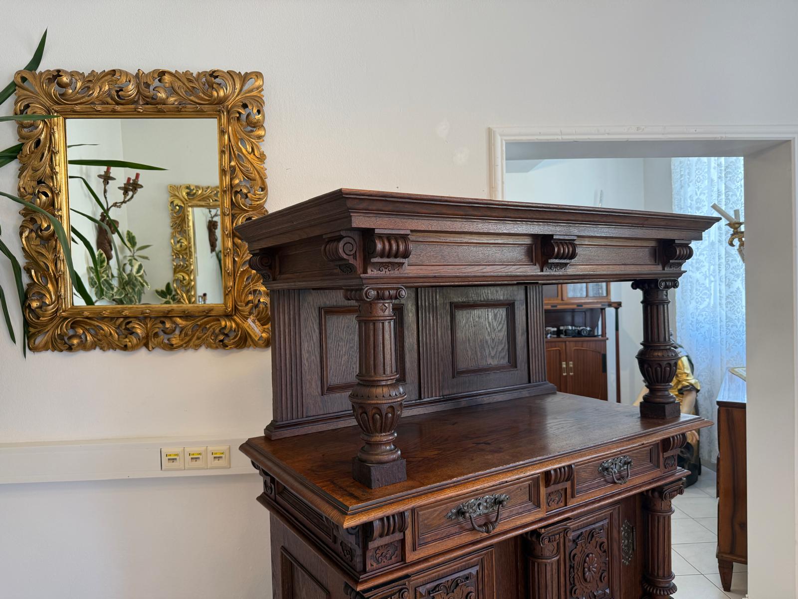 Sale Säulenanrichte Gründerzeit Anrichte Säulenschrank Antiquität G2015