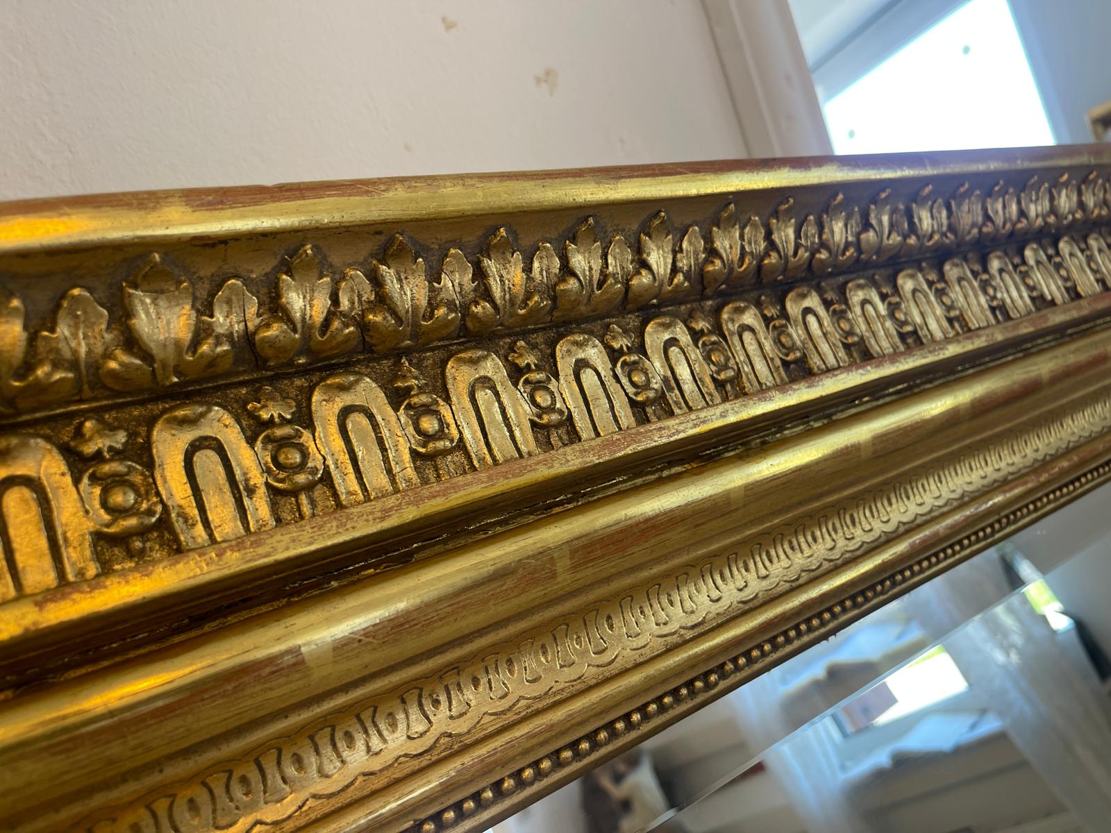 ORIGINAL Vergoldeter Florentiner Spiegel Venezianisch Antiquität G1531