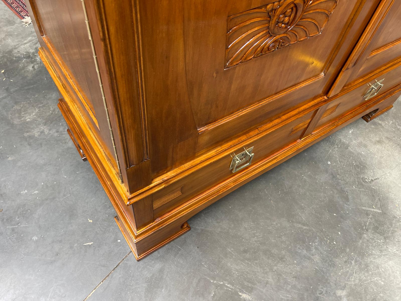 Traum Restaurierte Jugendstil Kleiderschrank Kasten Bücherschrank Antiquität  G1599