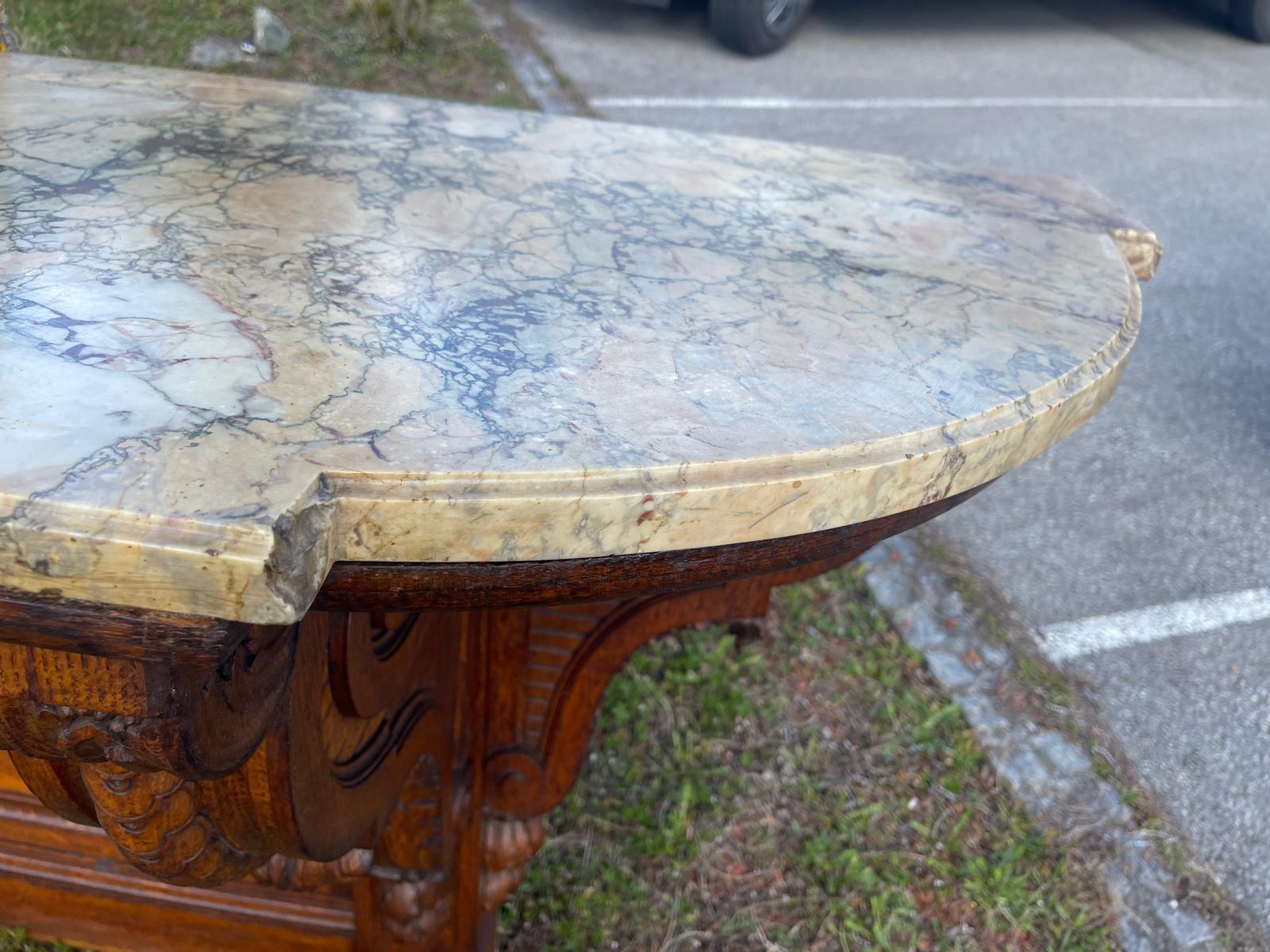 Originale Grosse Historismus Konsole Konsule Podest Antiquität G1355