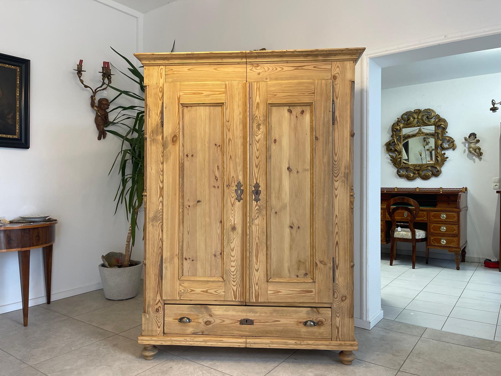 Steirischer Biedermeier Bauernschrank Naturholzschrank G1147