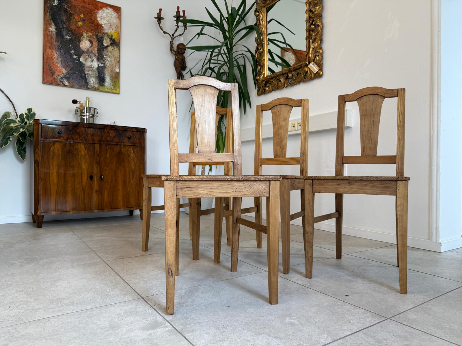 4 Originale Fichtenholz Bauernsessel Sessel G2035