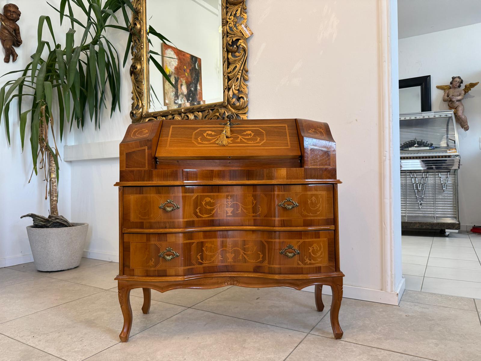 Sekretär Schreibsekretär Barockstil Marketerien D2808