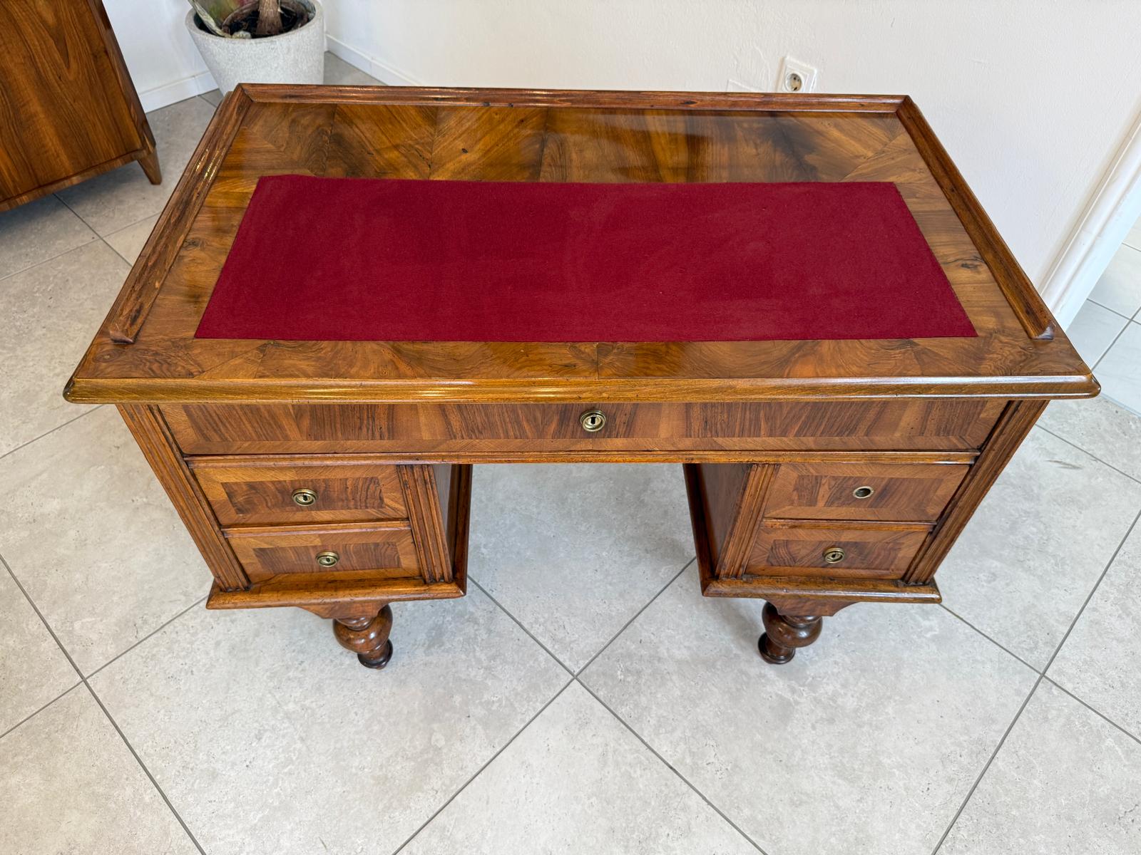 Sale Originaler Gründerzeit Schreibtisch Sekretär Nussholz G1857-1