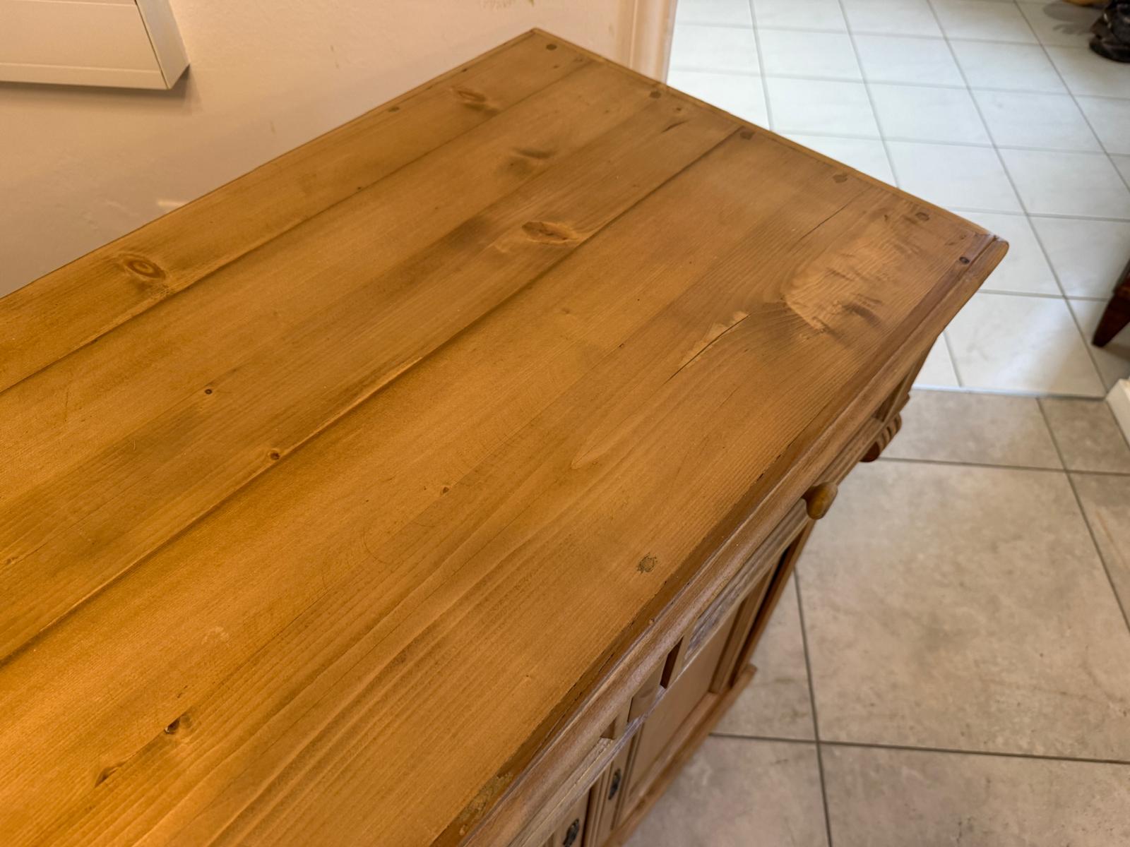 Massiver Apothekenschrank 8 Ladenkommode Ladenschrank Weichholz G2362