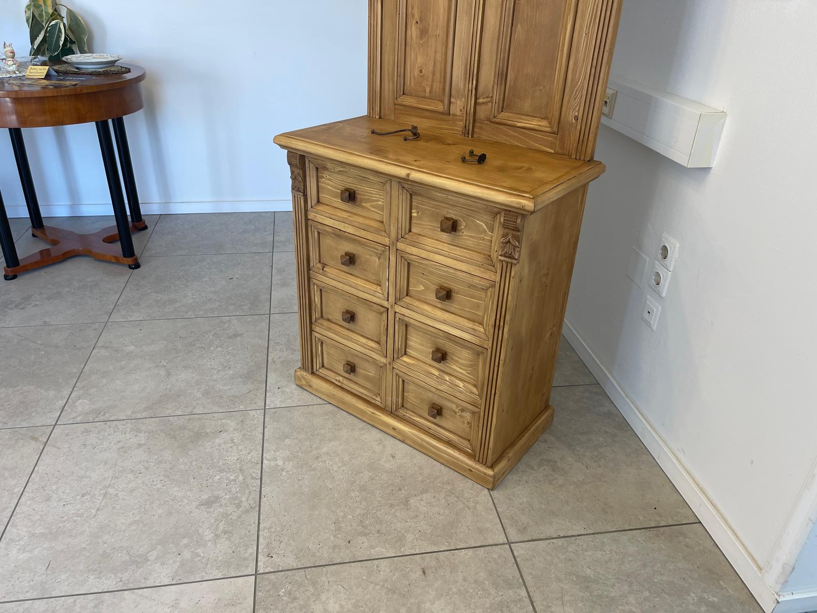 Vollholz Garderobenschrank Bauernschrank Kleiderschrank G1369