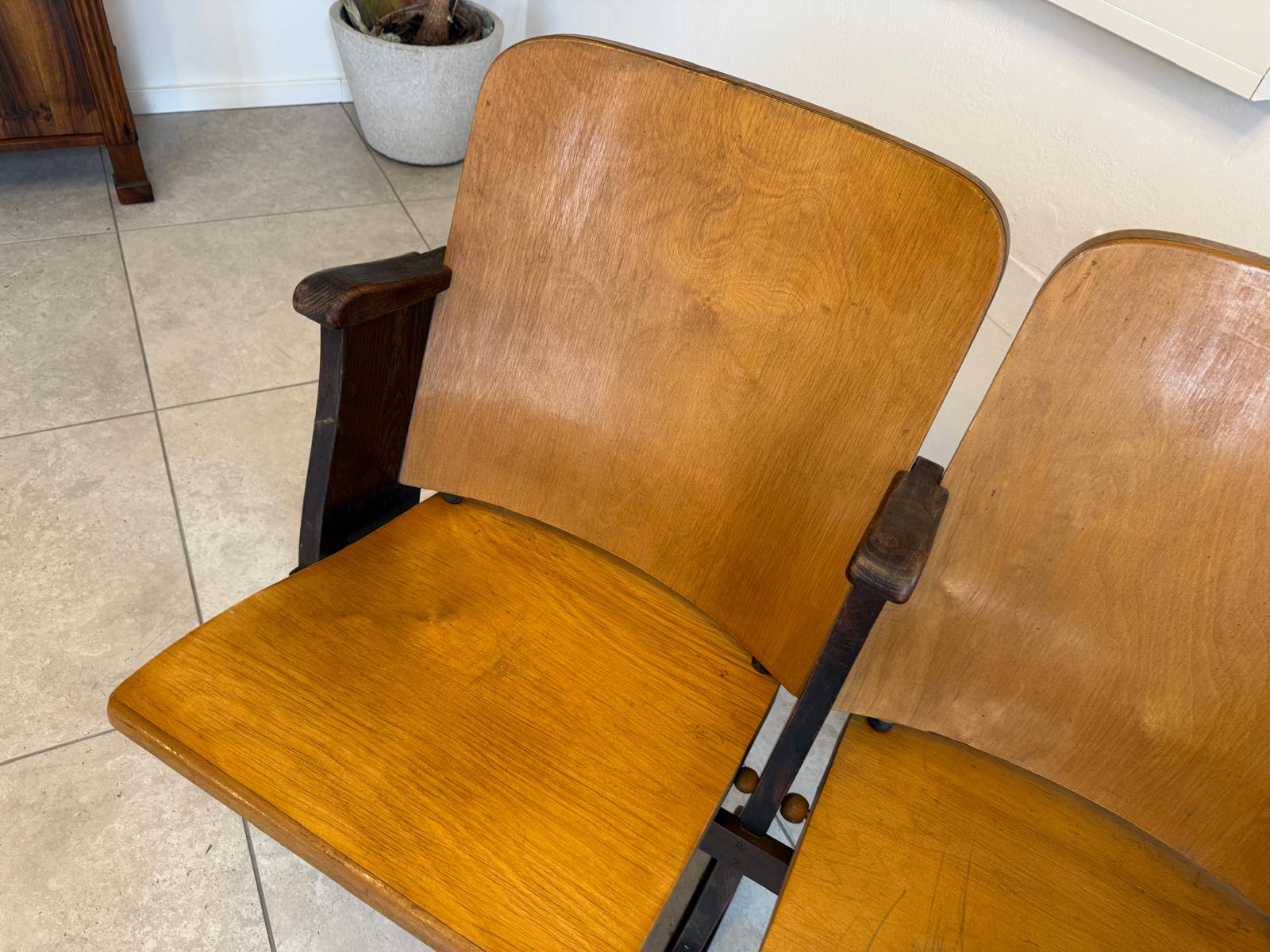 Originale Kinosessel 2er Sitz Klappstuhl Stuhl Sitzgruppe G2131