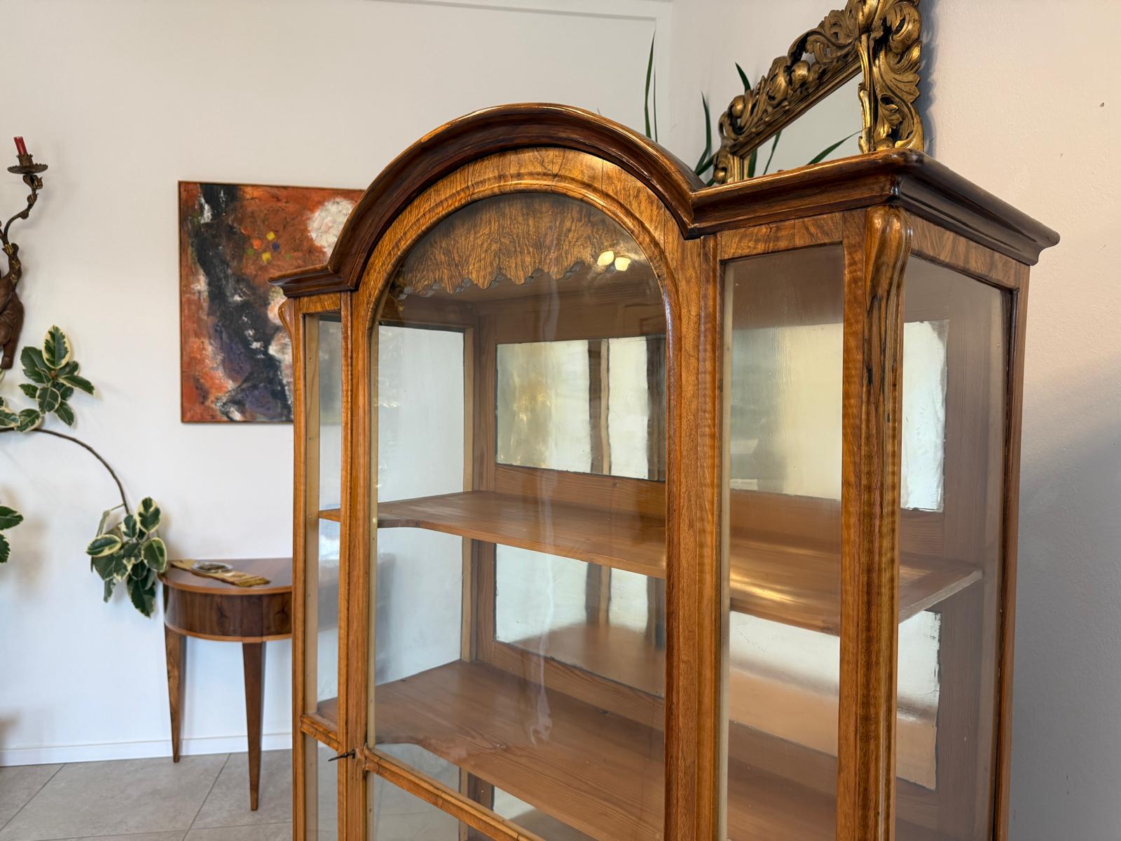SALE Originale Spätbiedermeier Vitrine Bücherschrank Sammlervitrine Antiquität G2252