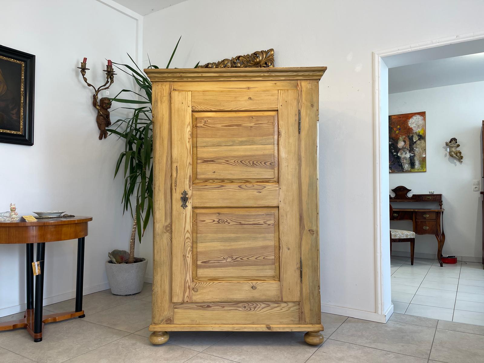 Biedermeier Bauernschrank Naturholzschrank Bauernmöbel Bauernstube G1323