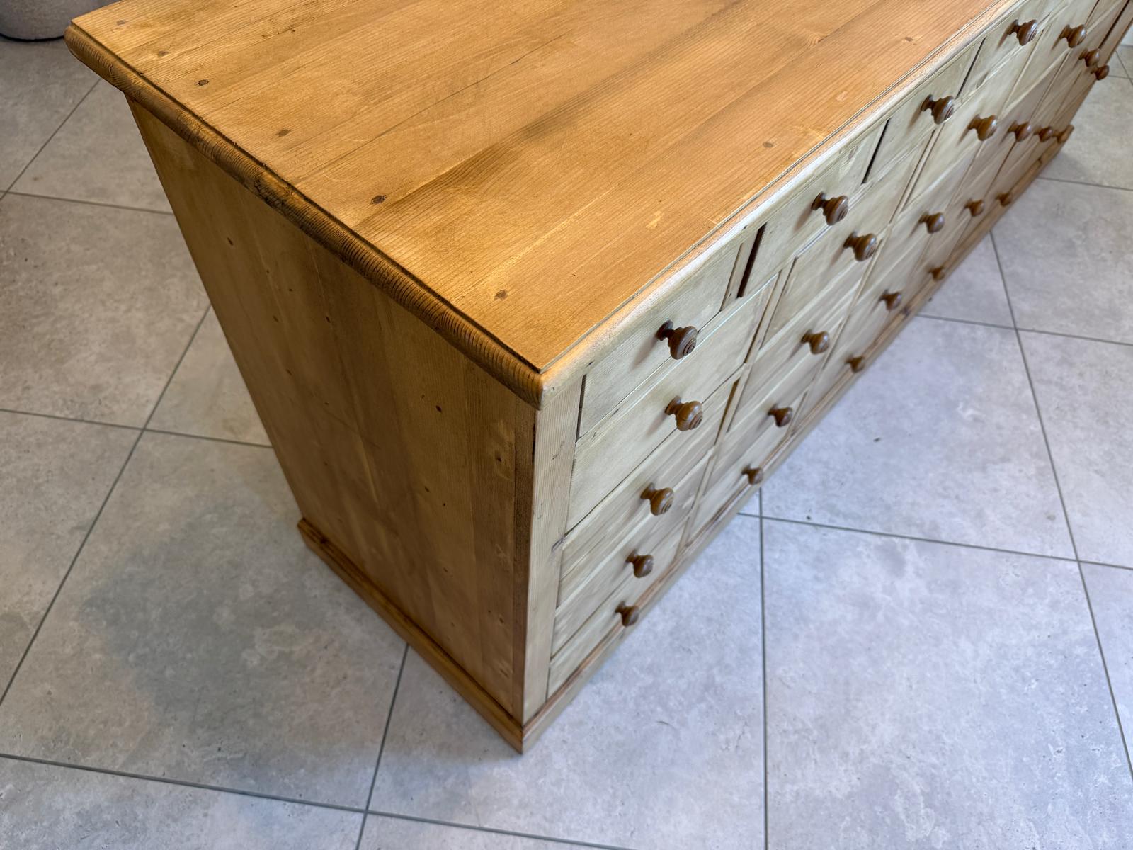 Restaurierte 21 Laden Biedermeier Kommode Ladenkommode Bauernmöbel G2039