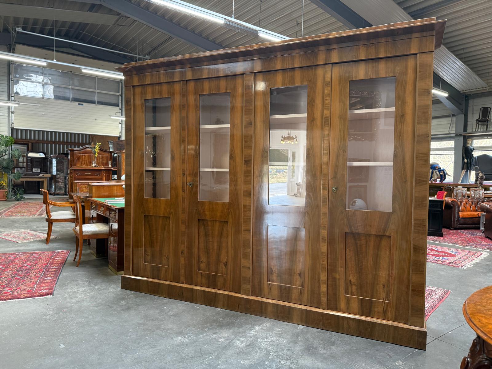 SALE Restaurierte Biedermeier Vitrine Bücherschrank Bibliotheksschrank ANTIQUITÄT D1225