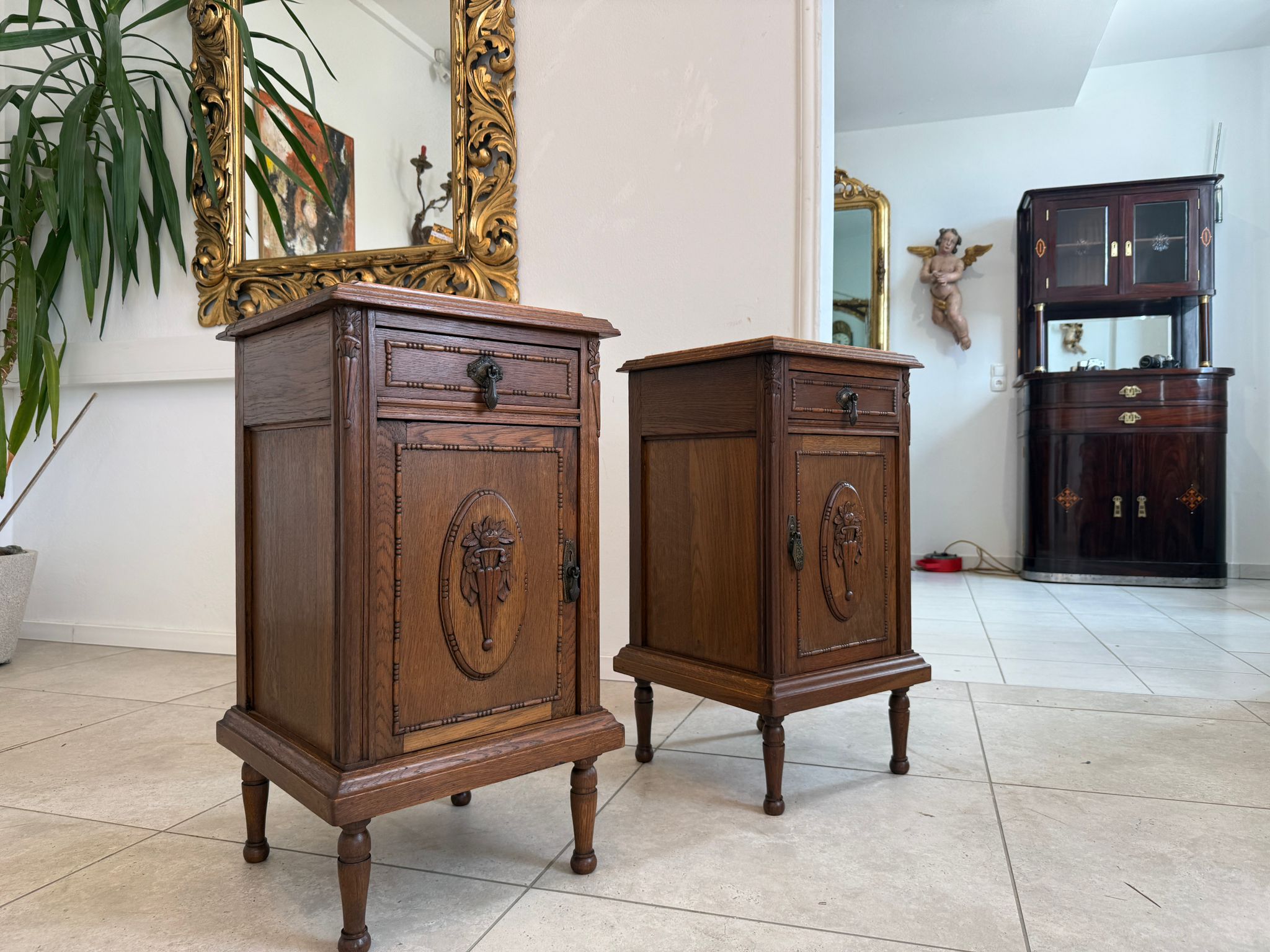 Jugendstil Kasterl Schrankerl Nachtkasterl 2 Stück D2282