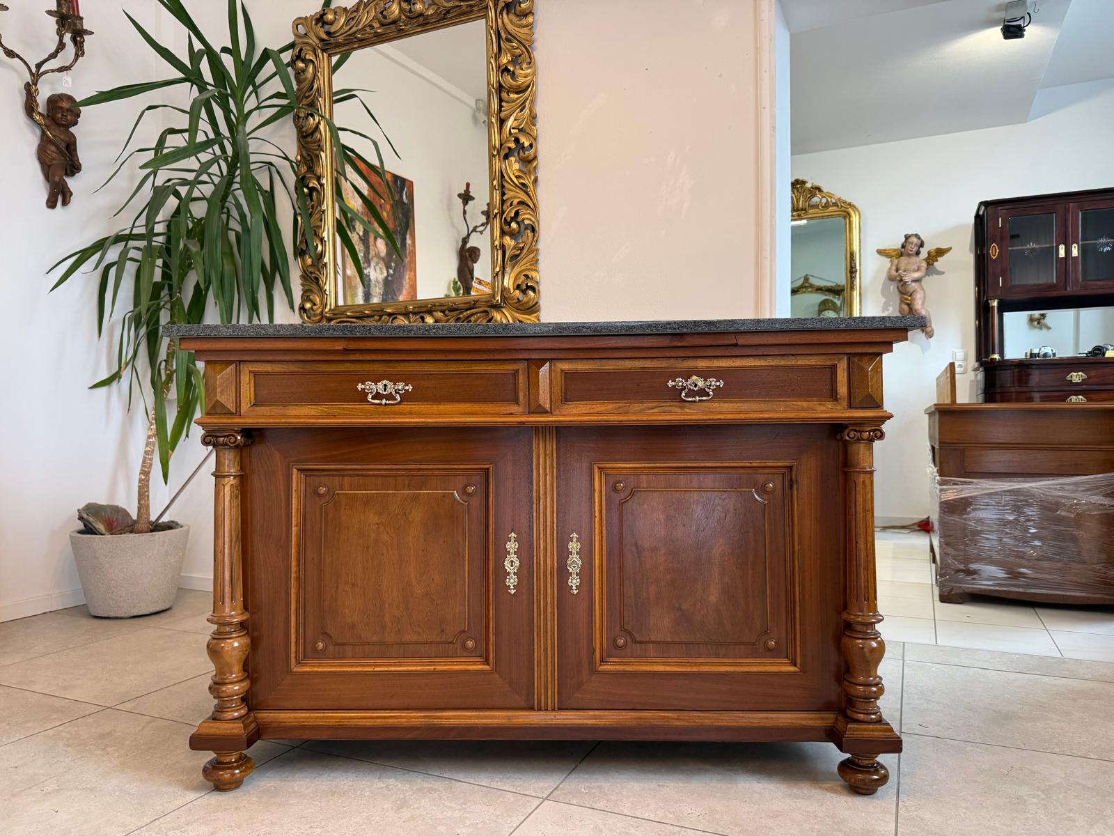Sale Restaurierte Säulenanrichte Gründerzeit Anrichte Schrank Antiquität D2369-1