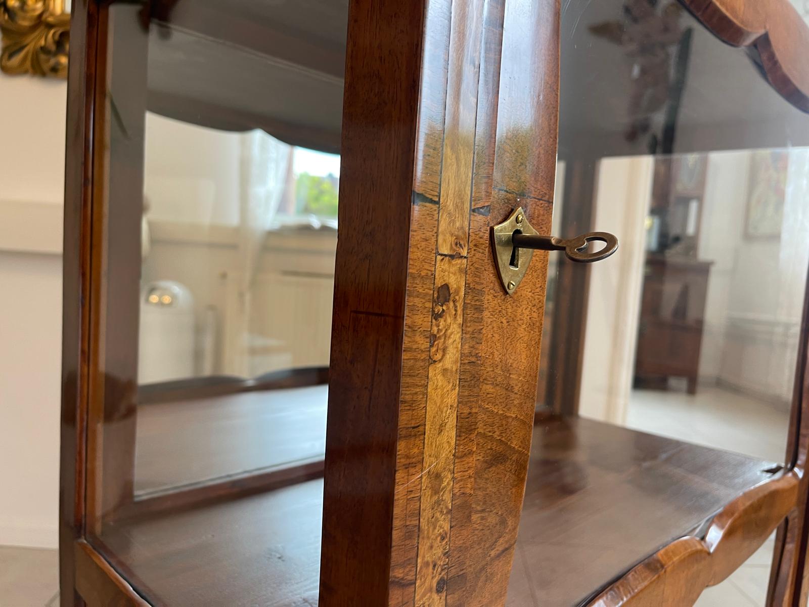 Originale Biedermeier Vitrine Glasschrank Antiquität Bücherschrank G1674