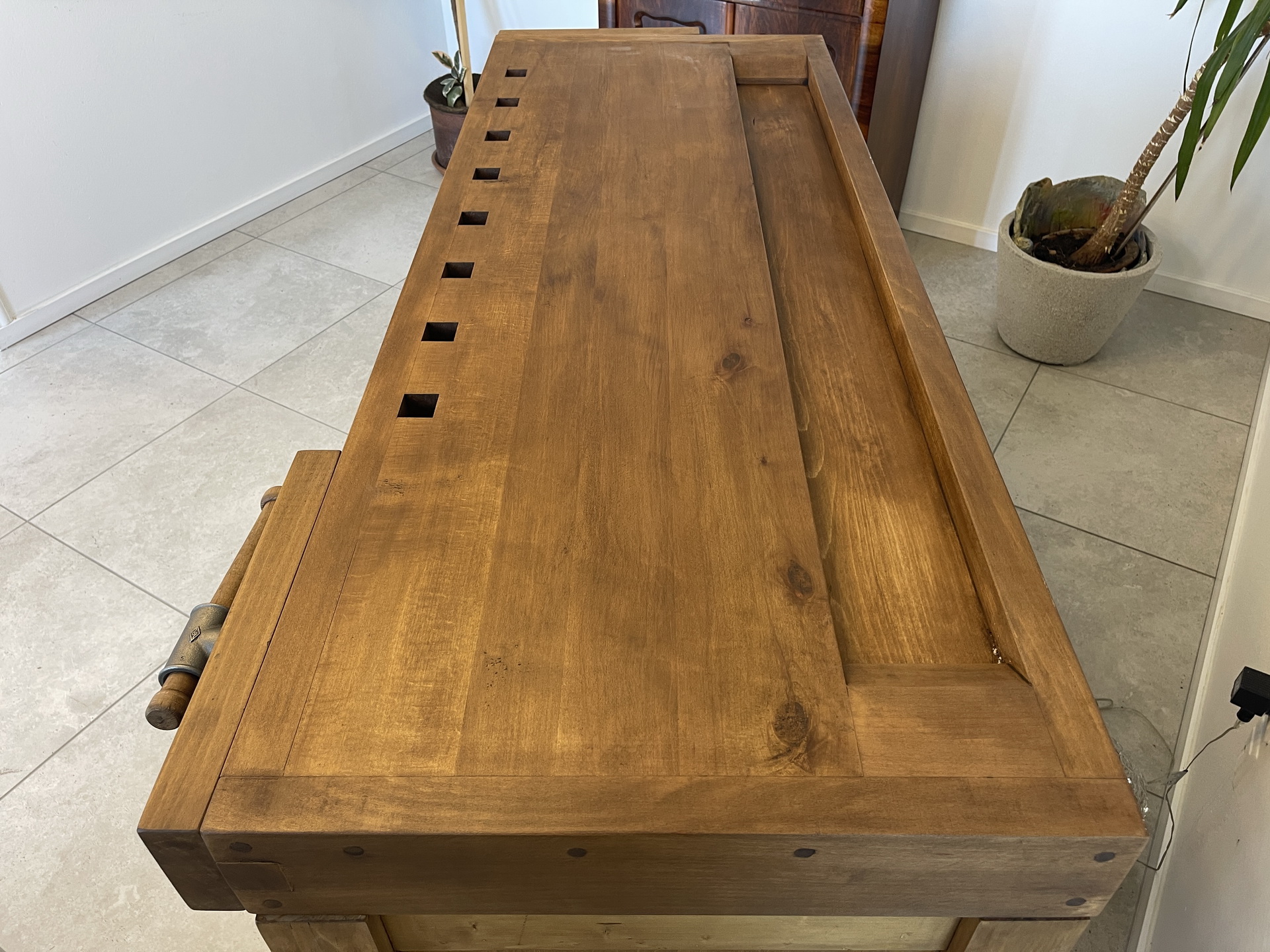 bauernkasten-bauernschrank_205JZ8SsR06EFyz urige Hobelbank,Werkbank Pult Ladenschrank B1767